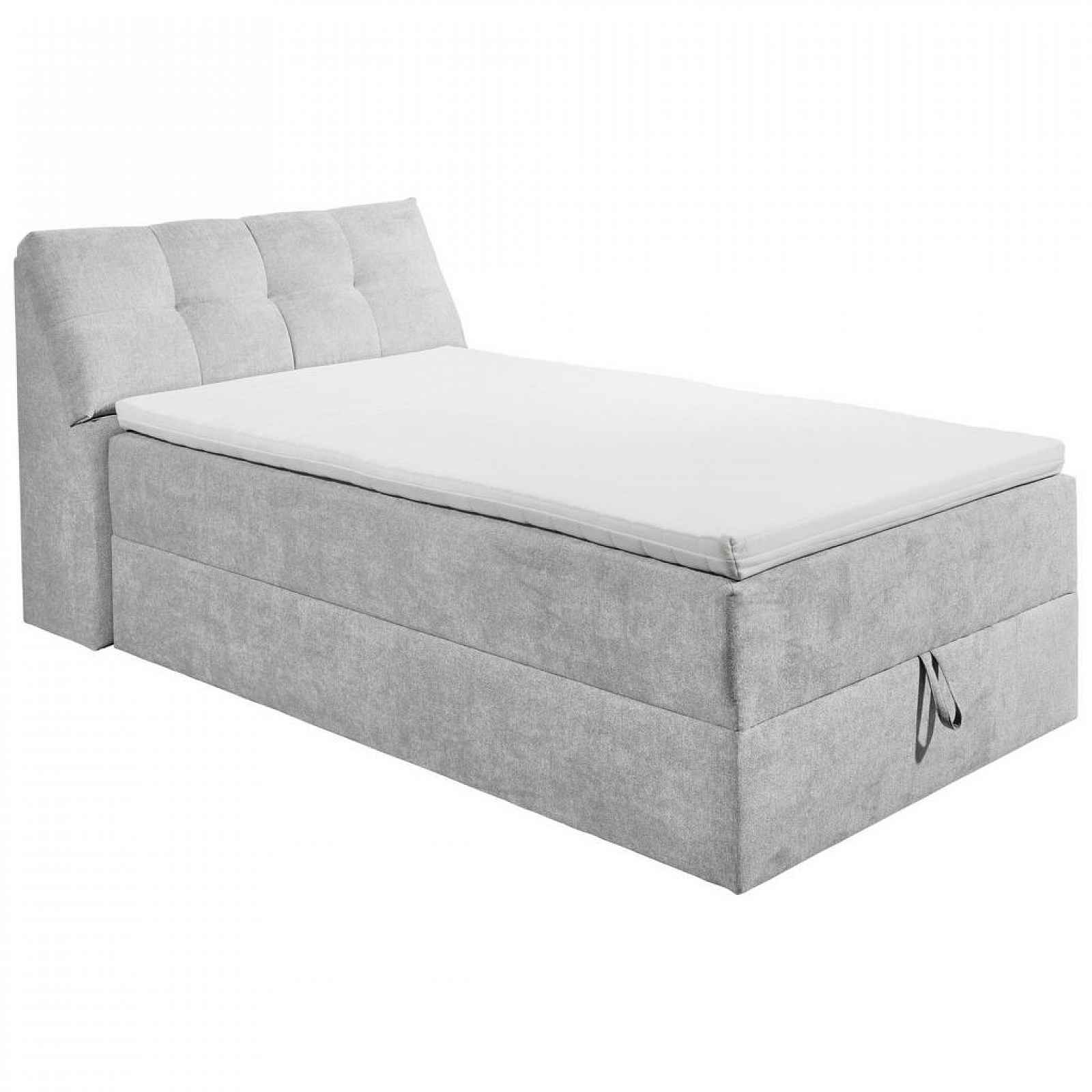 XXXLutz ČALOUNĚNÁ POSTEL, 120/200 cm, textil, kompozitní dřevo, světle šedá MID.YOU - 002220041003