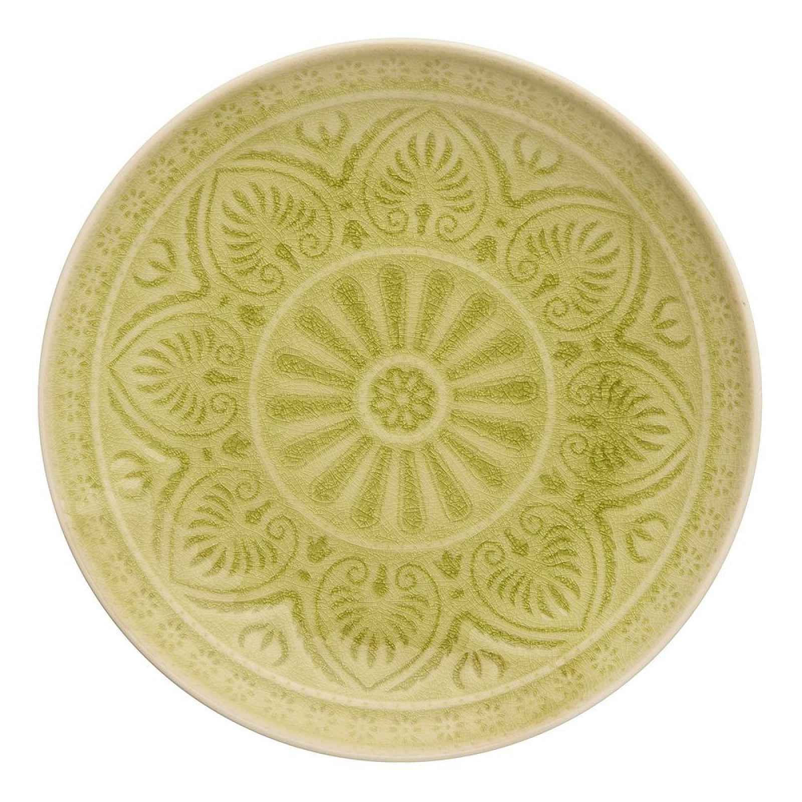 Butlers SUMATRA Talíř 25 cm - limetková