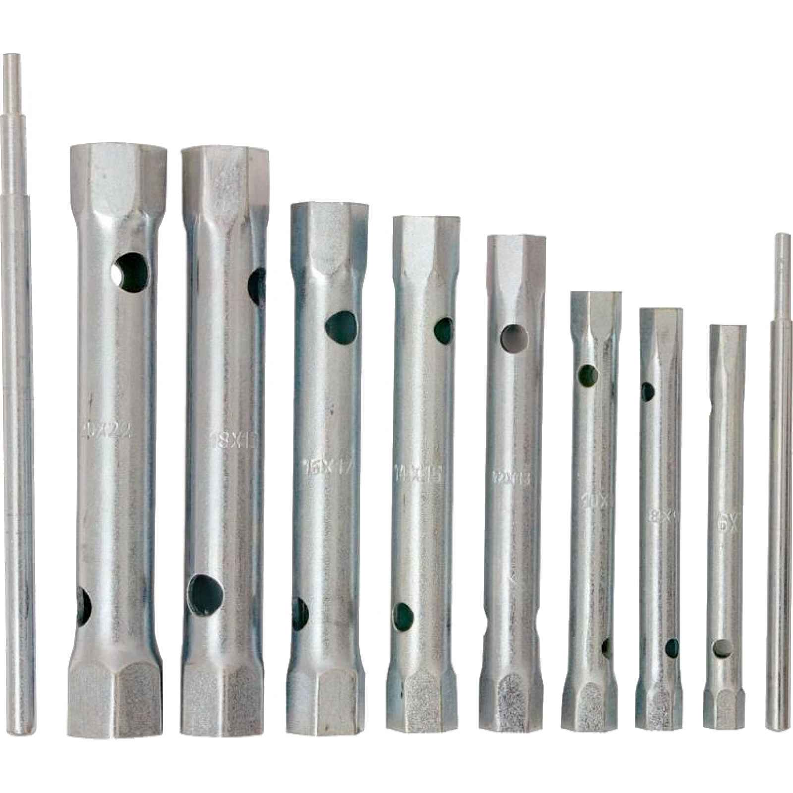 Klíče trubkové, 6–22 mm (8 ks/sada)