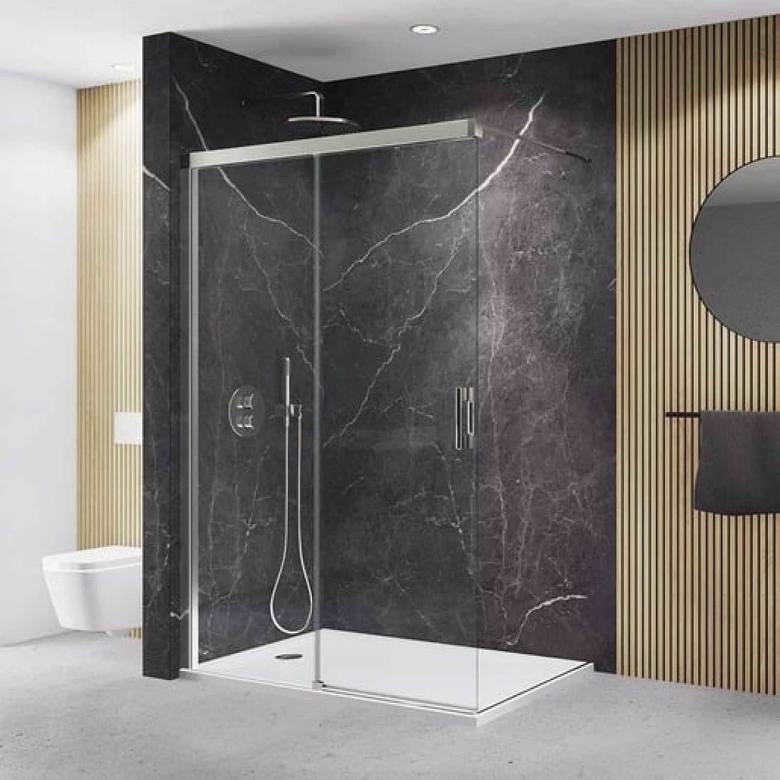 Sprchová zástěna walk-in 110 cm Roth Melina Line MI DWL 110205 VPE