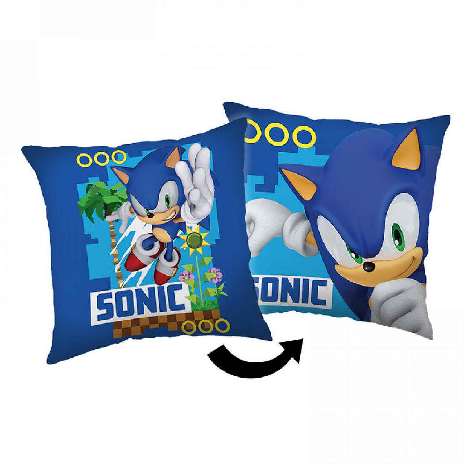 Polštářek s výplní ježek Sonic