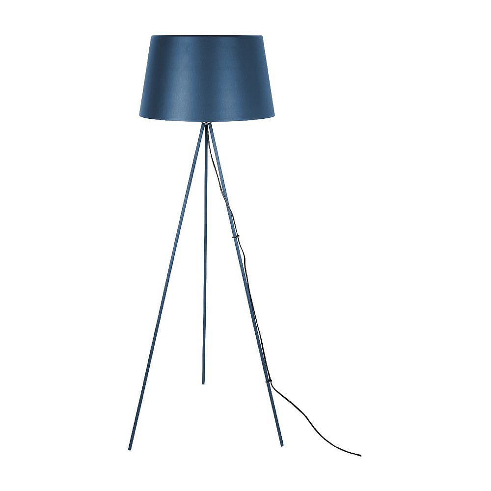 Tmavě modrá stojací lampa Leitmotiv Classy