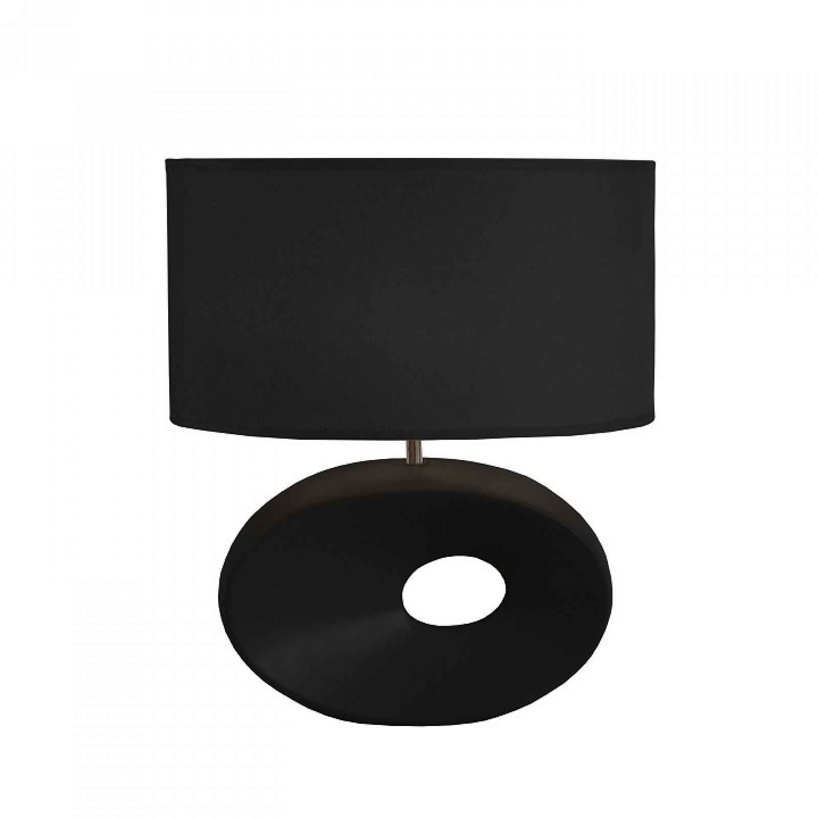 Keramická stolní lampa, černá, QENNY TYP 10 0000190751 Tempo Kondela