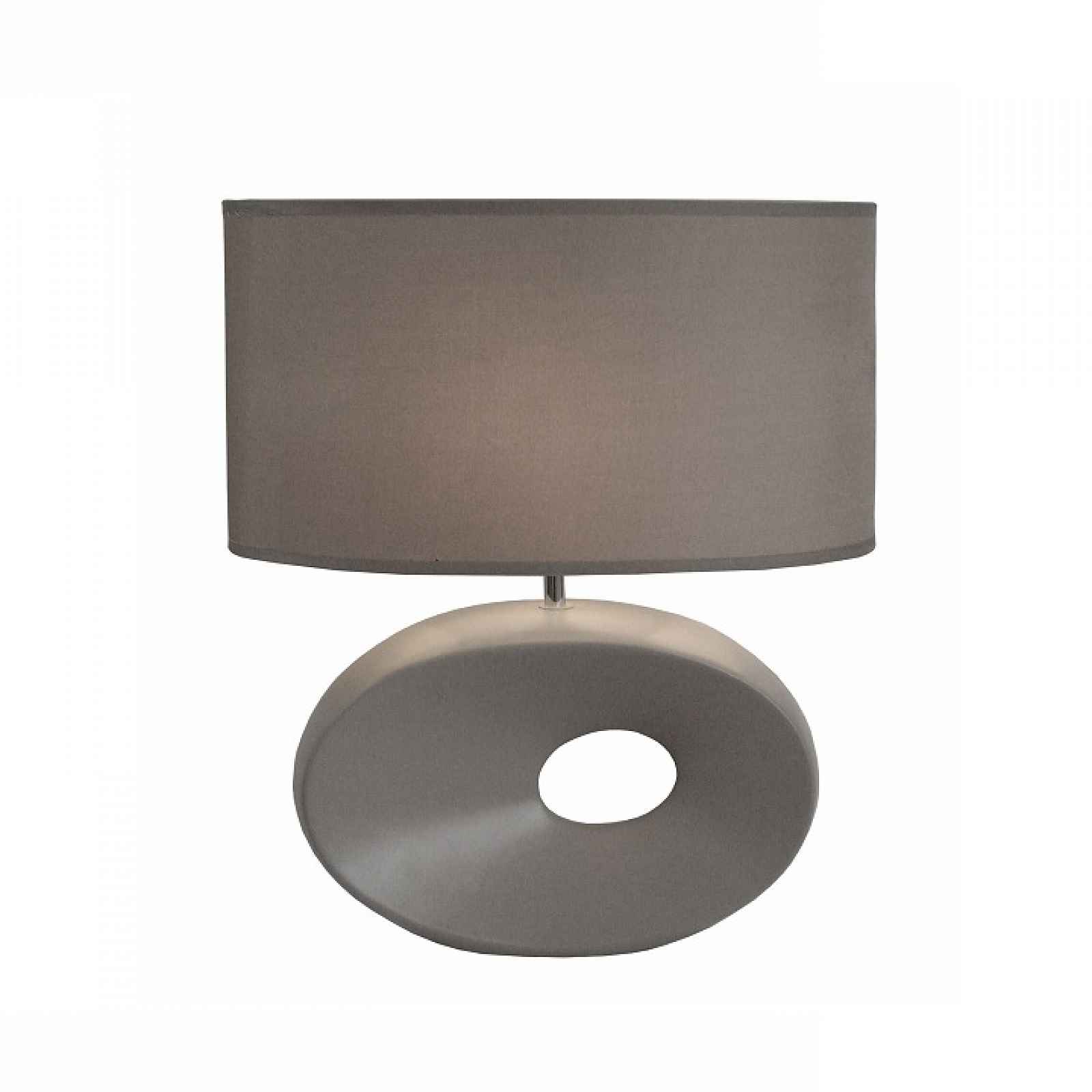 Keramická stolní lampa, sivá, QENNY TYP 11 0000190752 Tempo Kondela