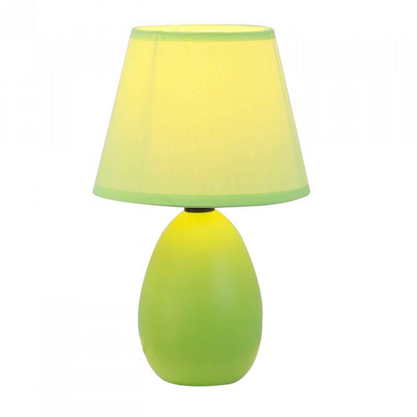 Keramická stolní lampa, zelená, QENNY TYP 13 0000190775 Tempo Kondela