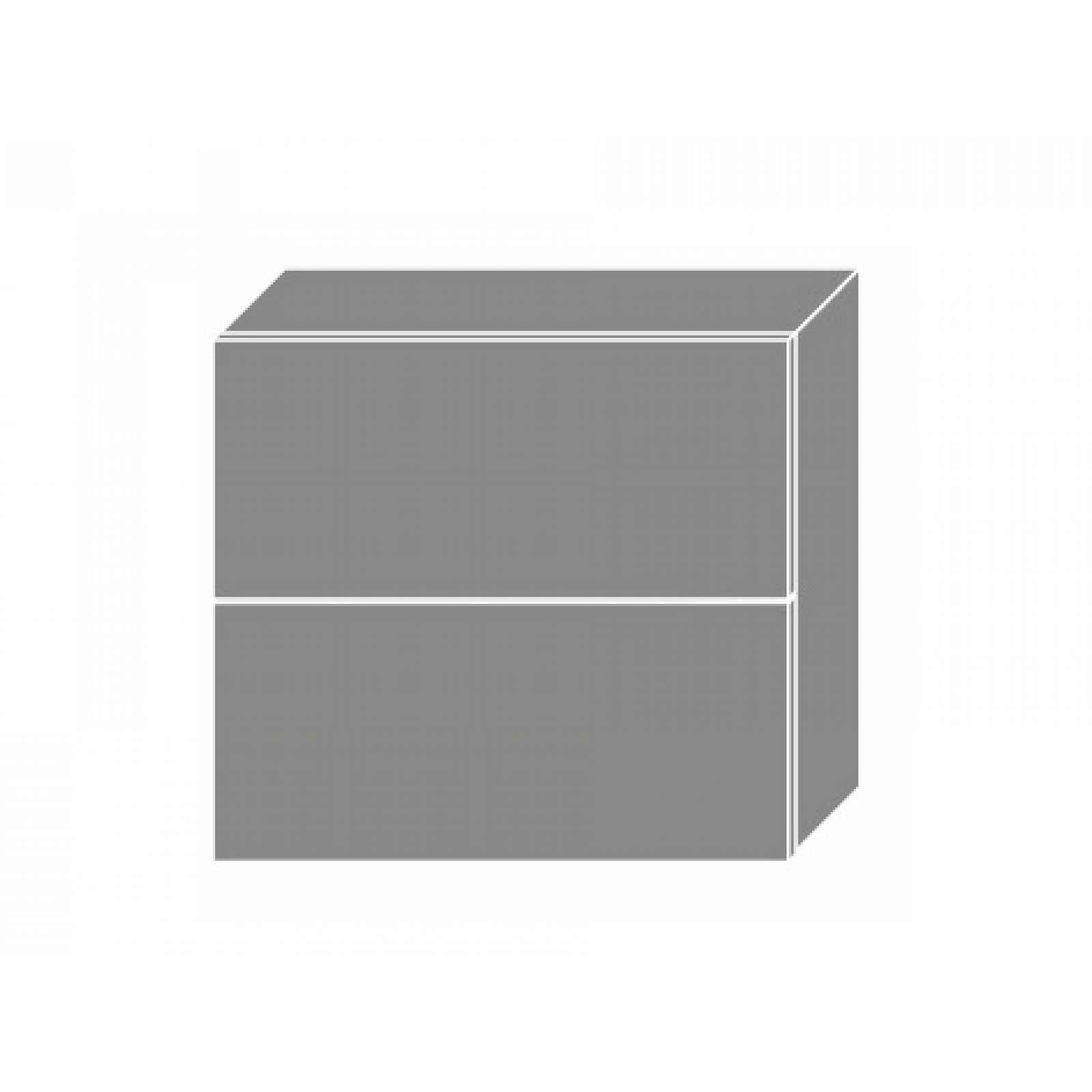 PLATINUM, skříňka horní W8B 80 AV, korpus: bílý, barva: black