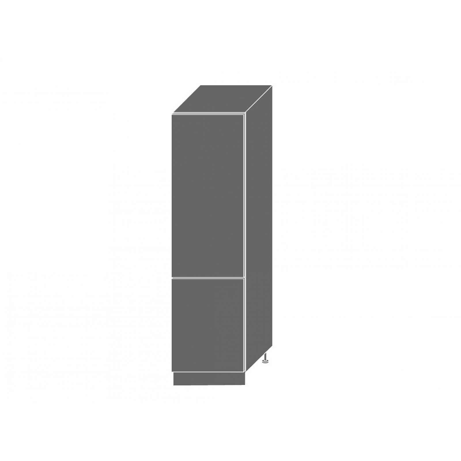 PLATINUM, skříňka pro vestavnou lednici D14DL 60, korpus: grey, barva: rose red