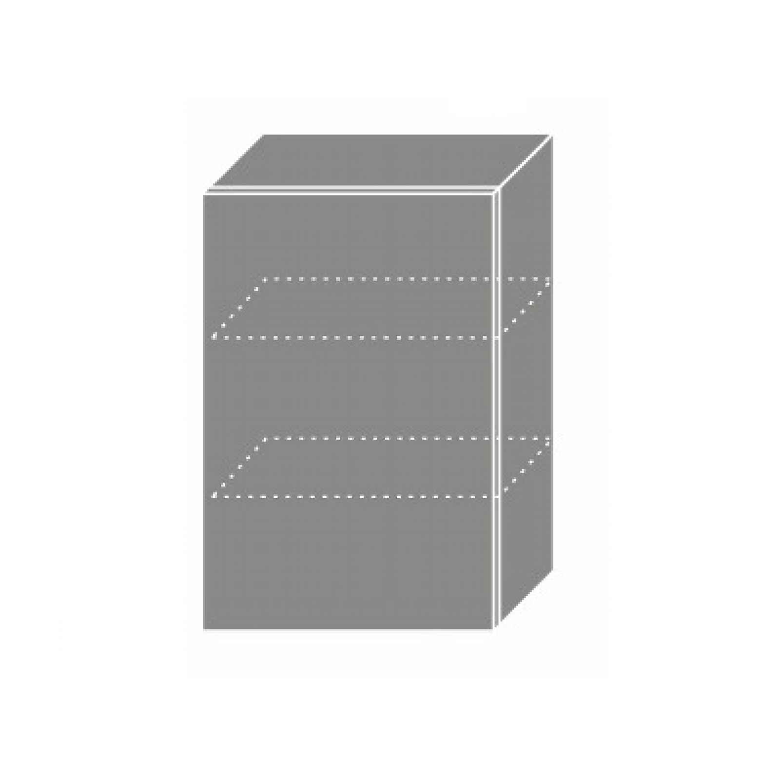 PLATINUM, skříňka horní W2 50, korpus: grey, barva: black