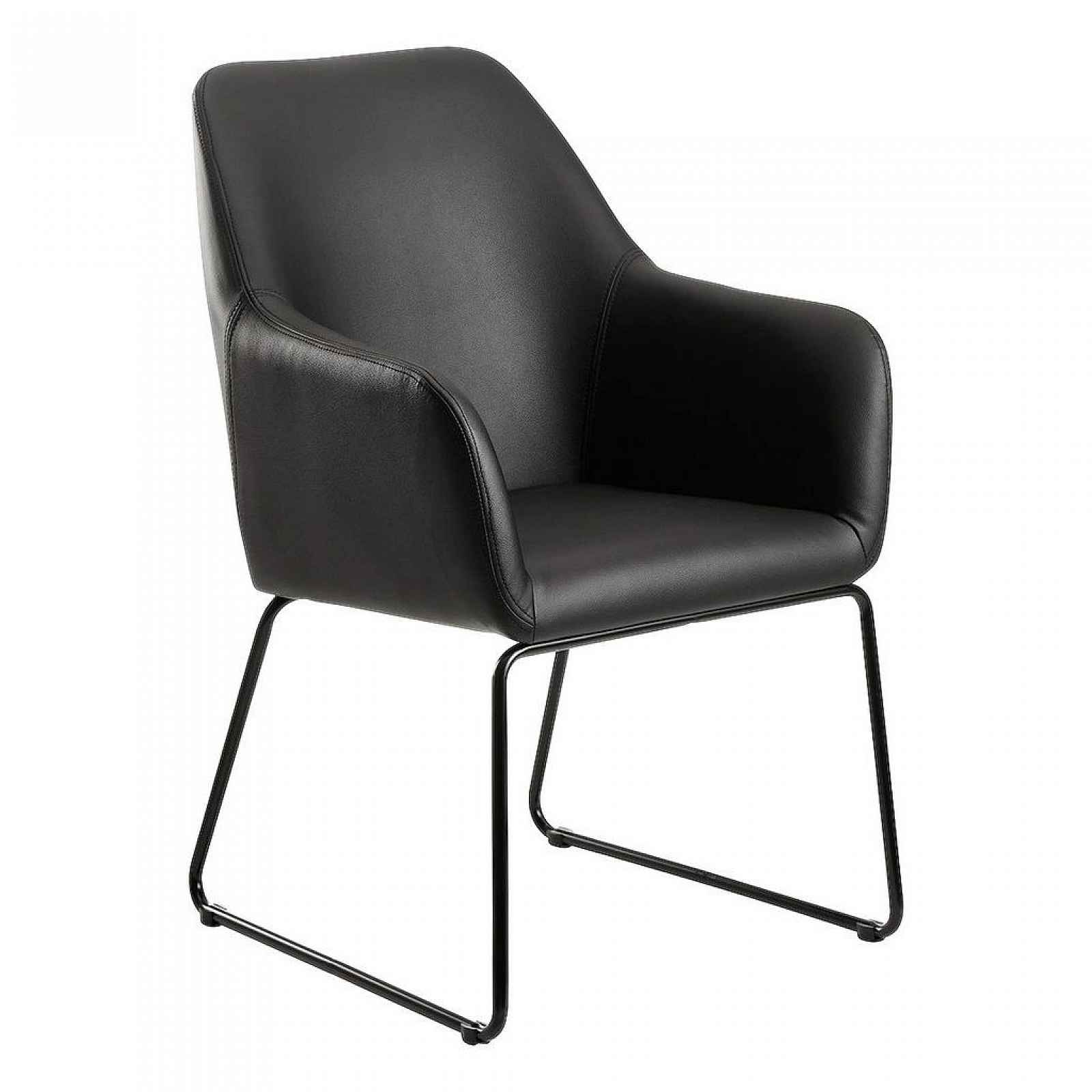Židle s područkami Esszimmerstuhl Černá