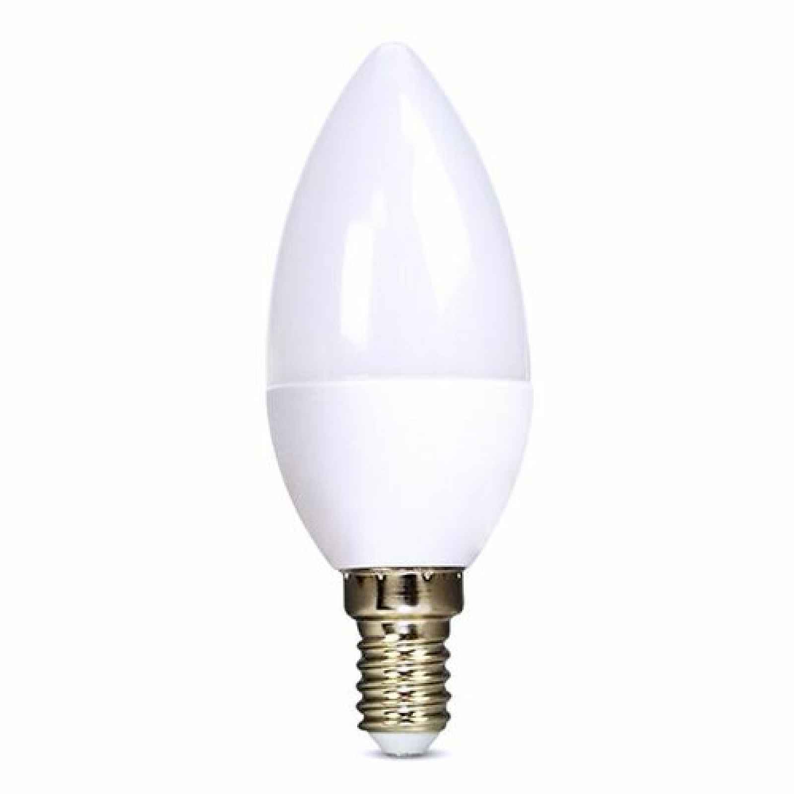 Solight LED žárovka svíčka 6W E14 3000K 420lm