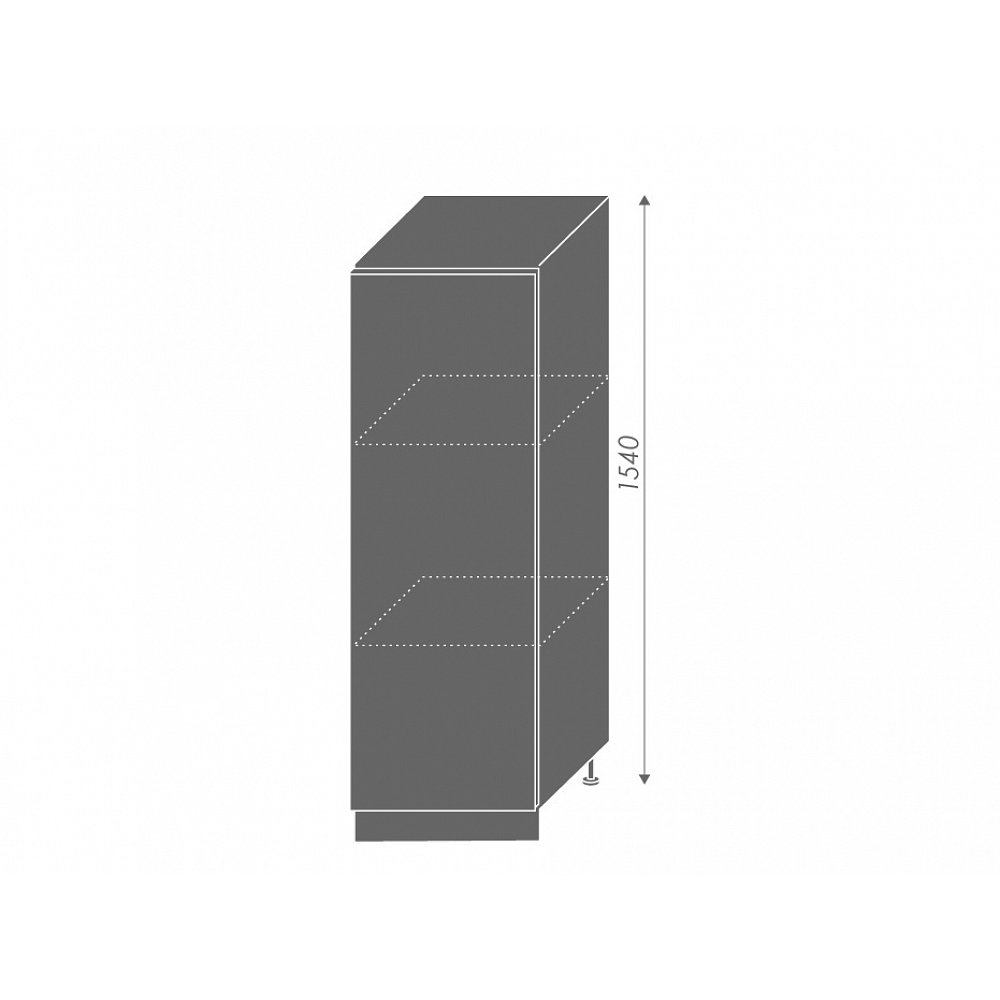 PLATINUM, skříňka dolní  D5D/60/154, korpus: grey, barva: white