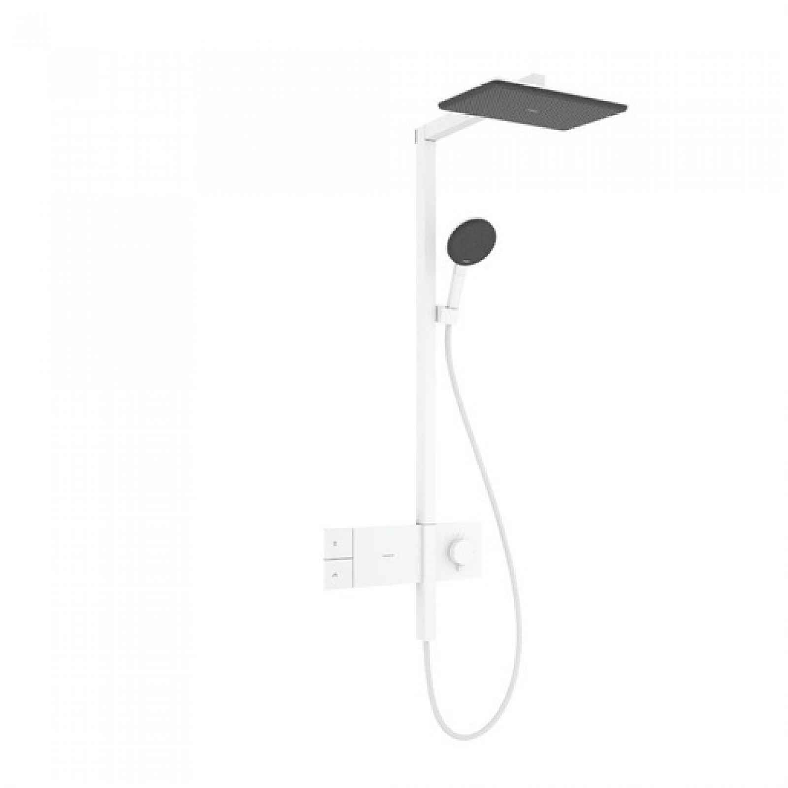 Sprchový systém Hansgrohe Raindance Alive Q s termostatickou baterií matná bílá 24580700