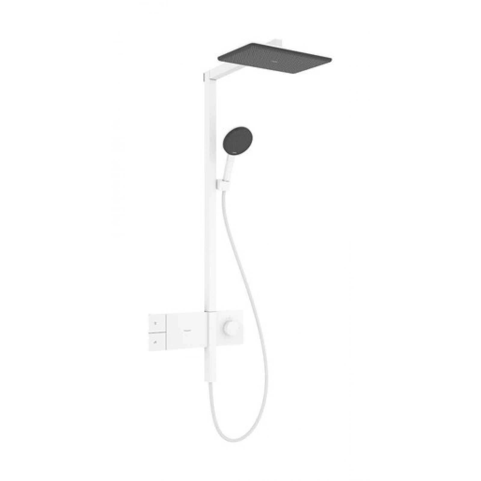 Sprchový systém Hansgrohe Raindance Alive Q s termostatickou baterií matná bílá 24581700
