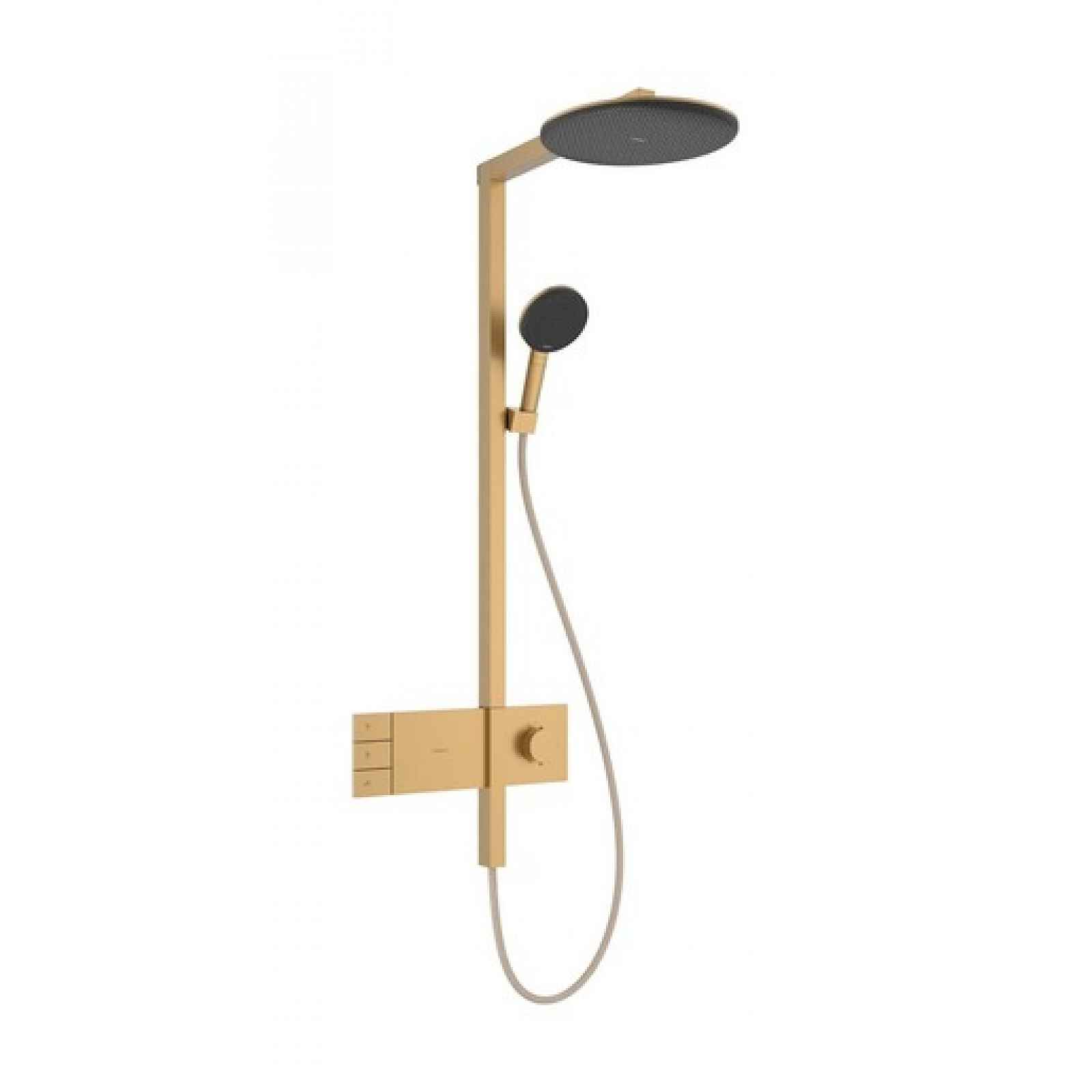 Sprchový systém Hansgrohe Raindance Alive S s termostatickou baterií kartáčovaný bronz 24596140