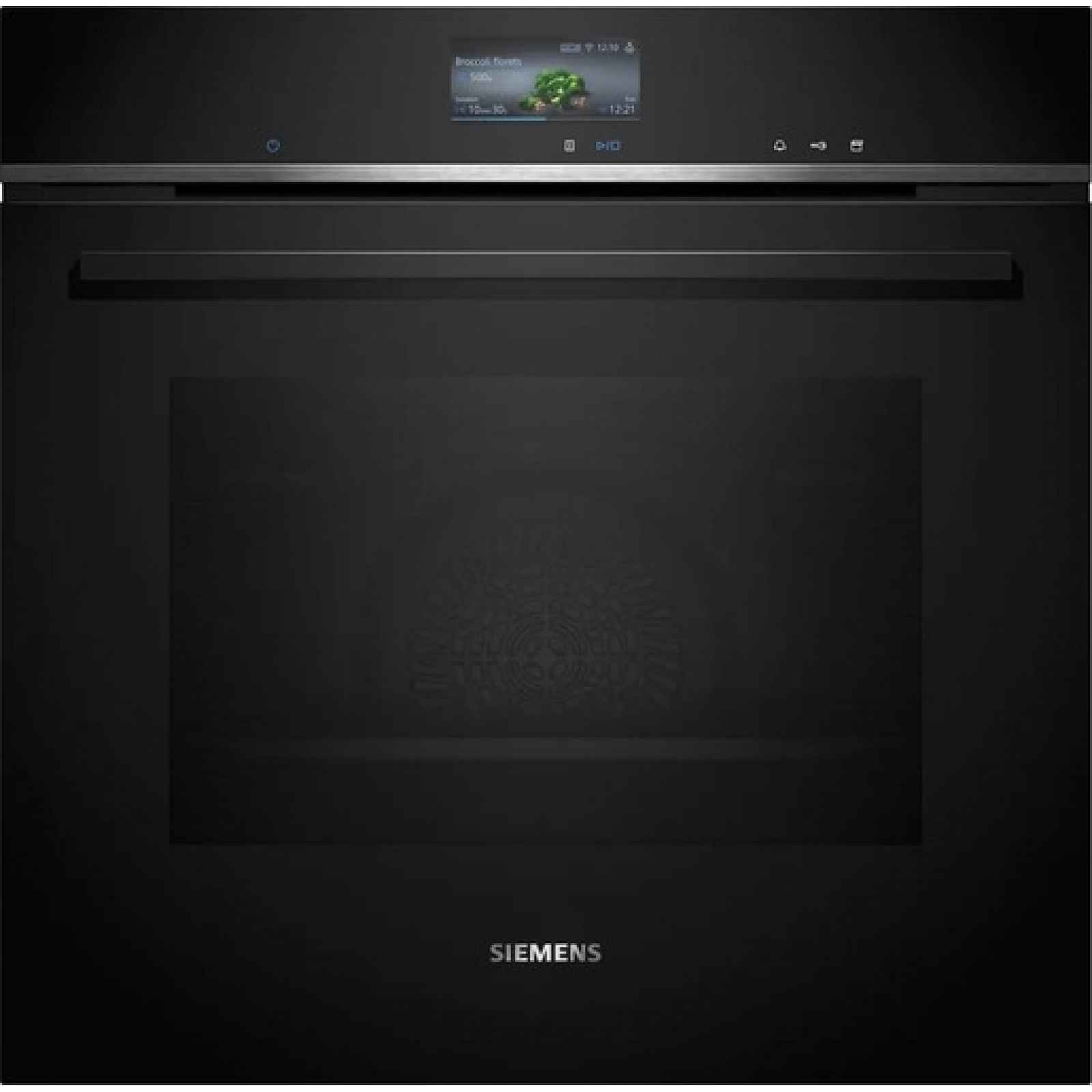 Siemens iQ700 Vestavná trouba s přídavnou párou 60 x 60 cm černá HR736G1B1