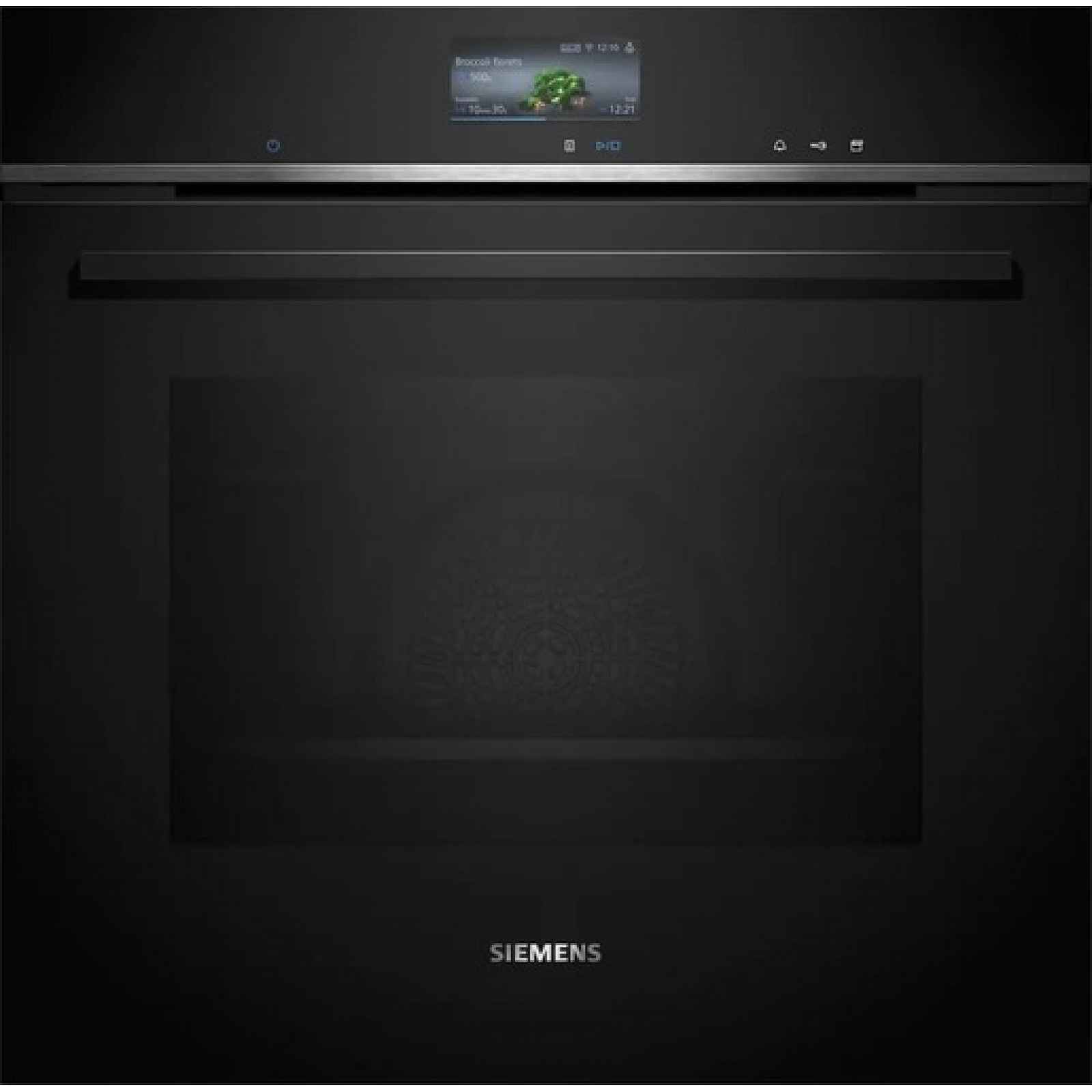 Siemens iQ700 Vestavná trouba s přídavnou párou 60 x 60 cm černá HR736G1B1