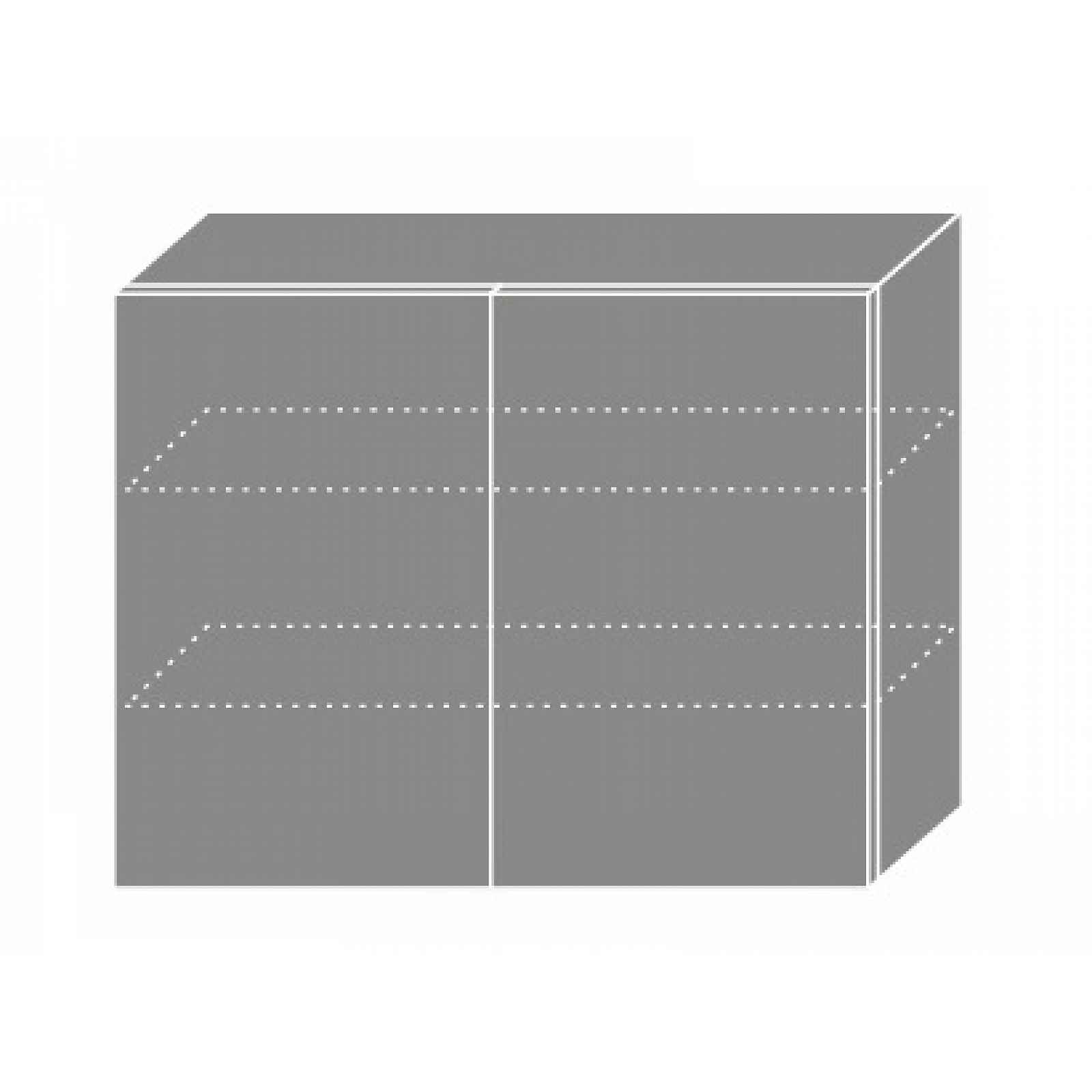PLATINUM, skříňka horní W3 90, korpus: grey, barva: vanilla