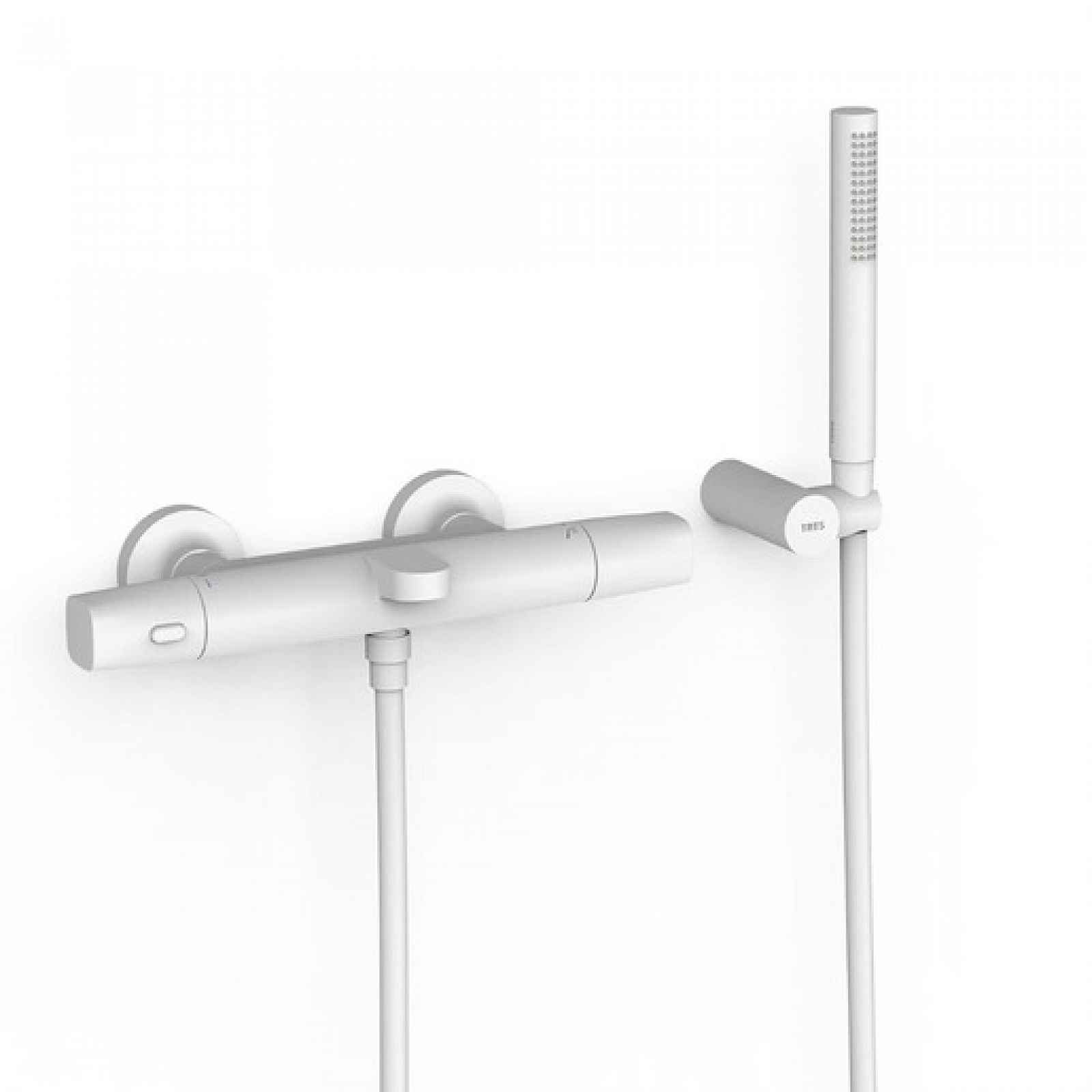Vanová baterie TRES Over-Wall s vanovým setem 150 mm bílá mat 19017449BM