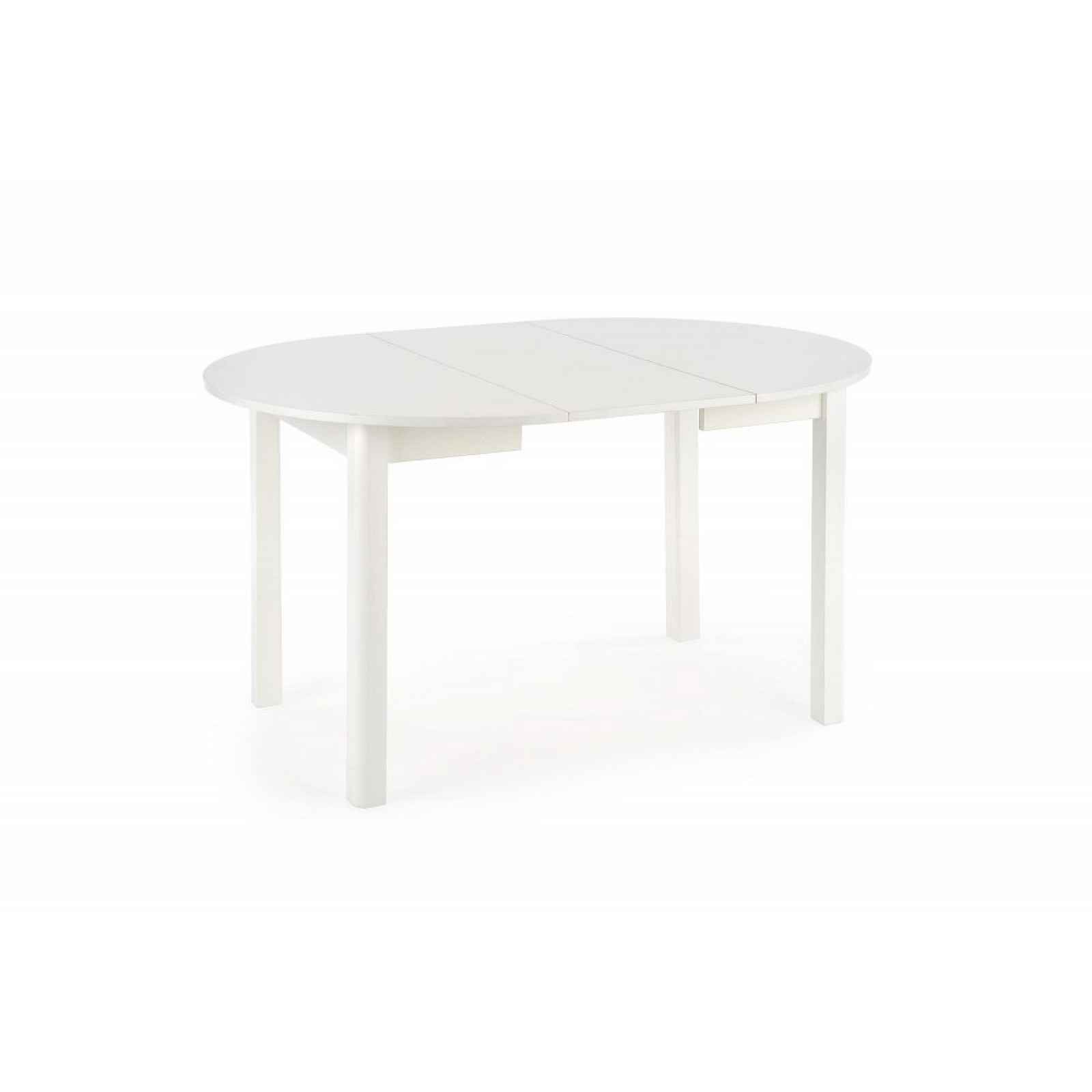 Rozkládací jídelní stůl RINGO dýha Halmar Bílá, 102 - 142 cm