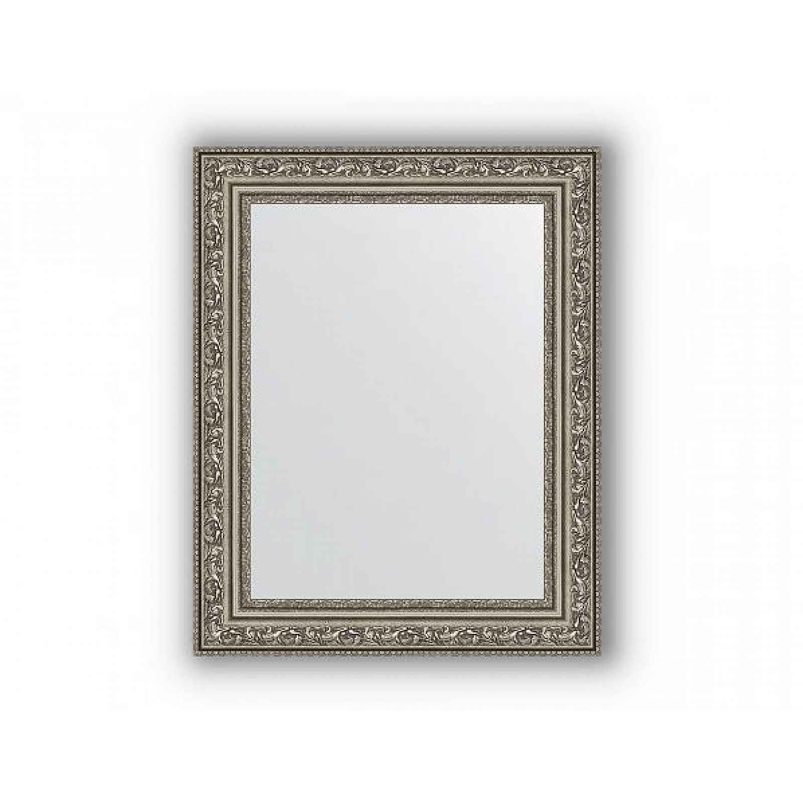 Zrcadlo v rámu, patinovaný stříbrný ornament 56 mm BY 3200 64x114 cm