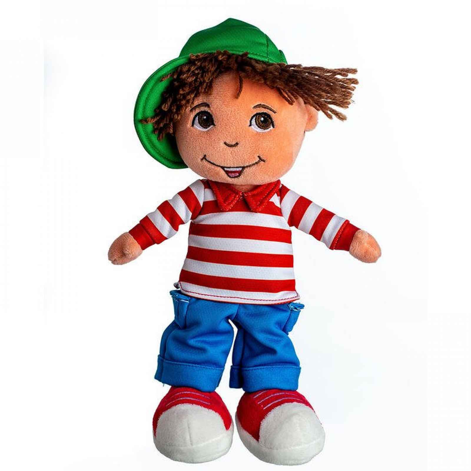 Zvukový látkový panáček HONZÍK modrý | Viame.cz