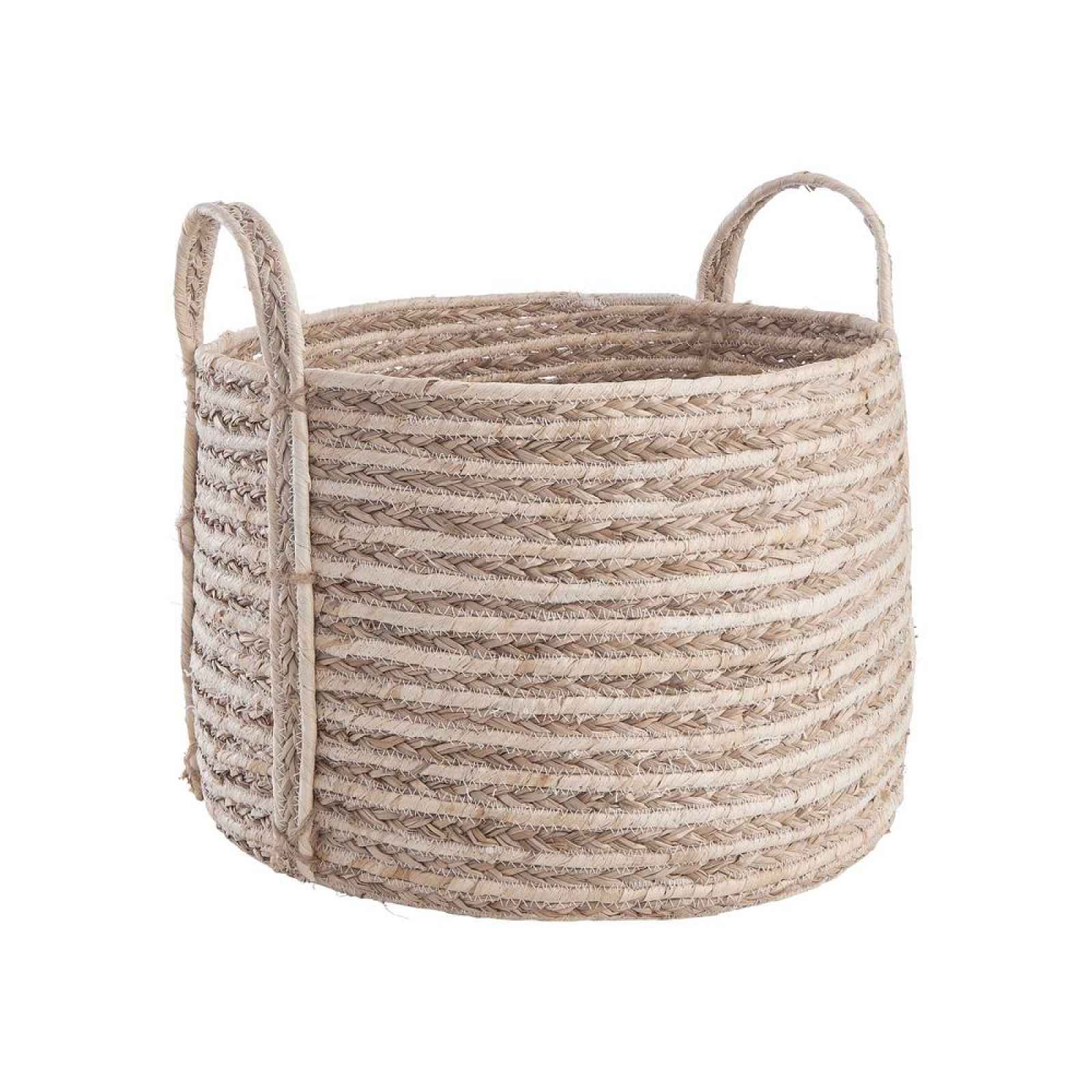 Butlers BURLAP Úložný košík 38 cm - přírodní