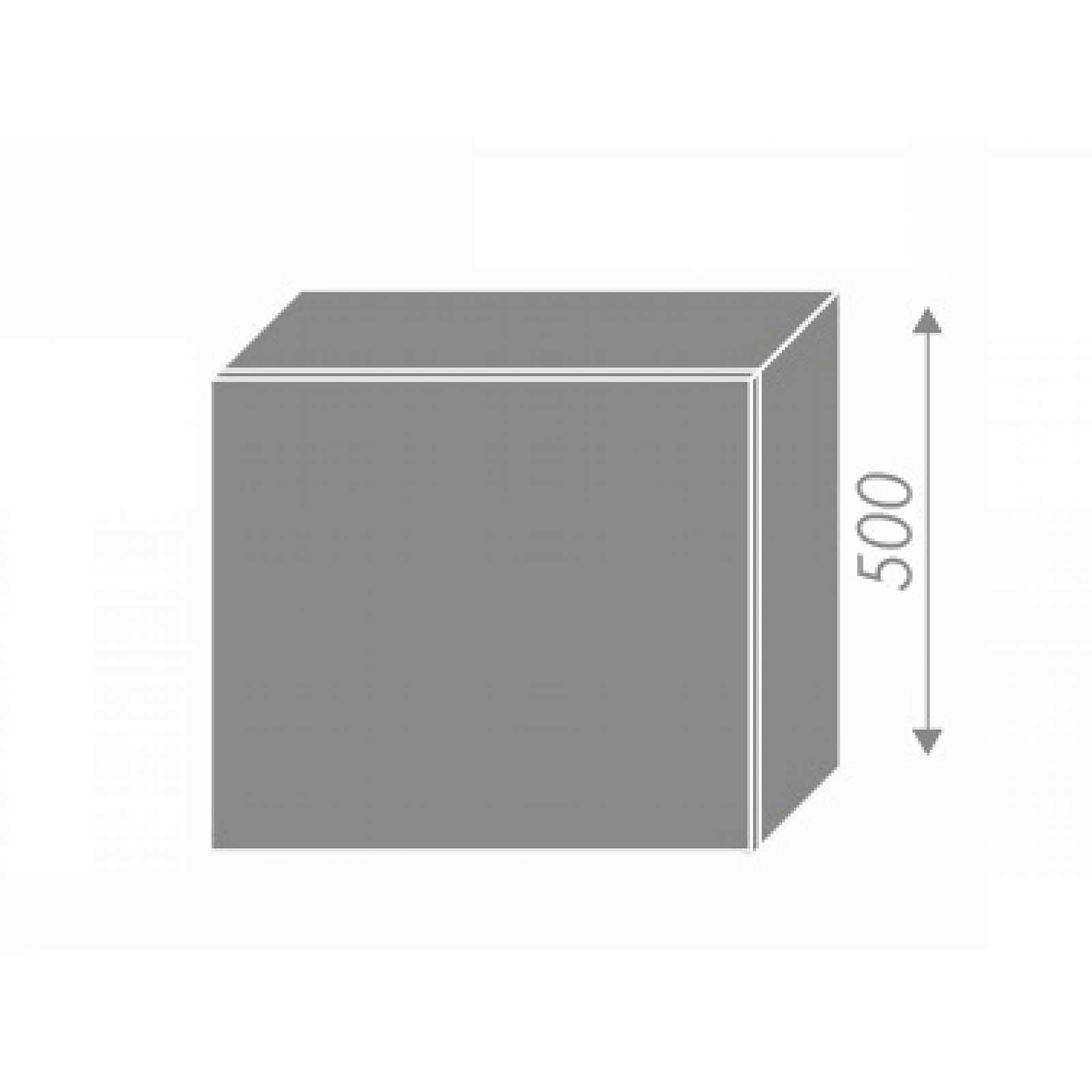 PLATINUM, skříňka horní na digestoř W8 60, korpus: grey, barva: black