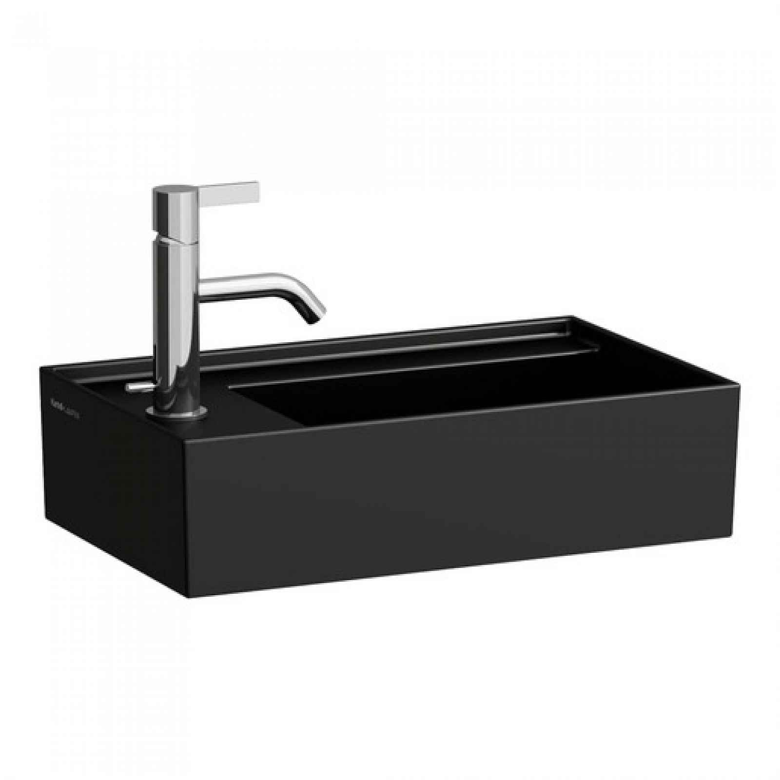 Umývátko Laufen Kartell by Laufen 46x28 cm černá mat otvor pro baterii, bez přepadu H8153357161111