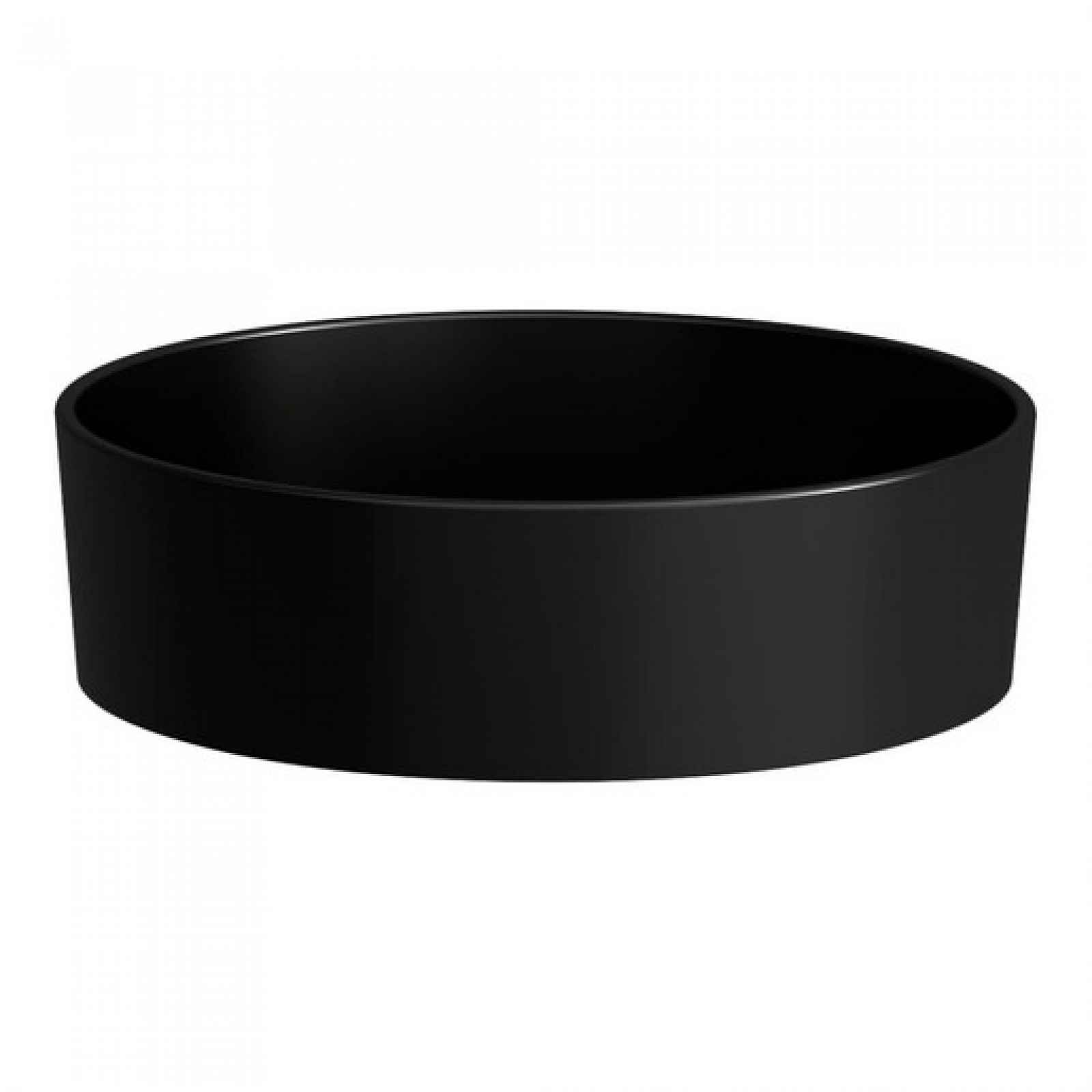 Umyvadlo na desku Laufen Kartell by Laufen 42x42 cm černá mat bez otvoru pro baterii, bez přepadu H8123317161121