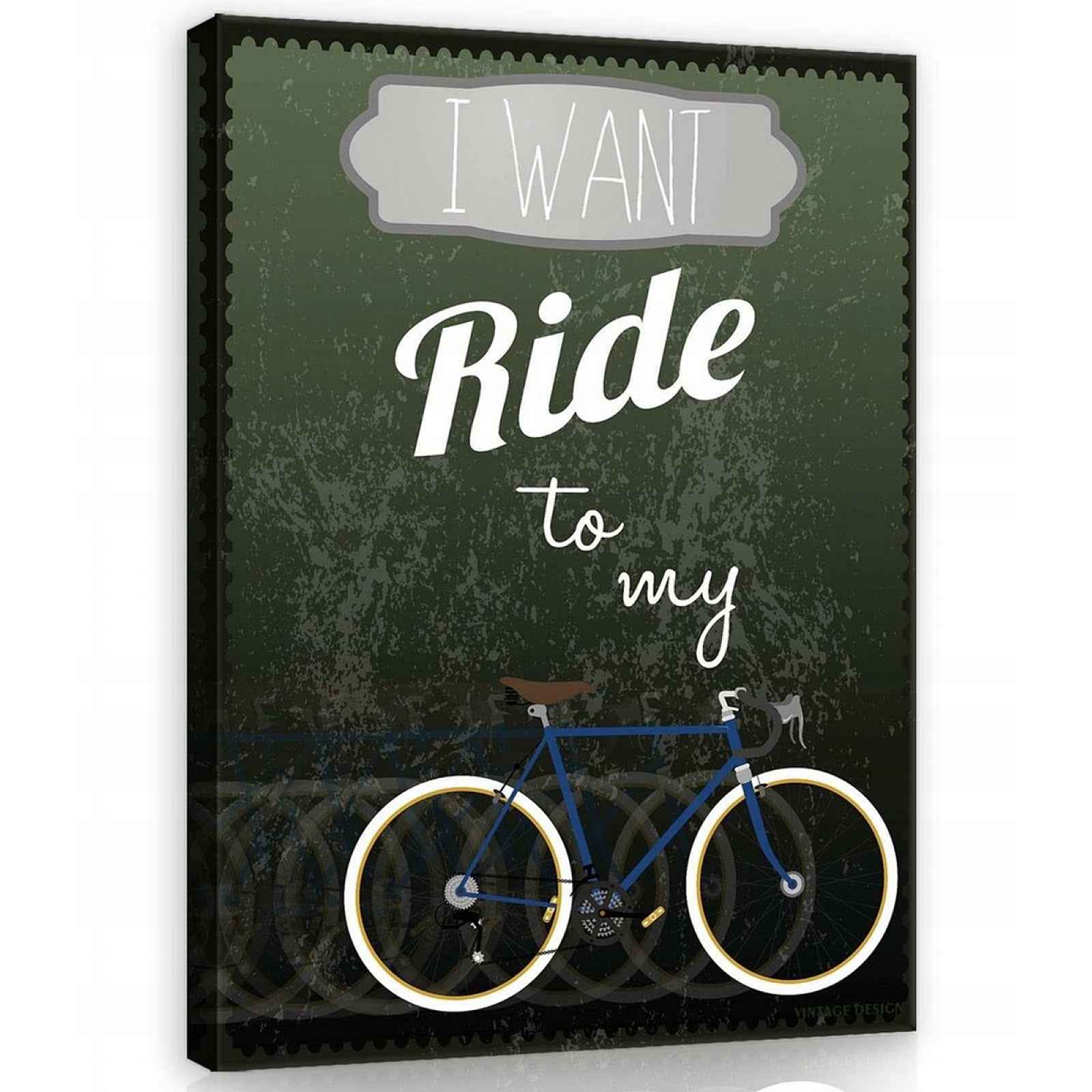Obraz Na Plátně Plátno 60x80 Plakát Vintage Kolo Sport Cyklistika Pohyb