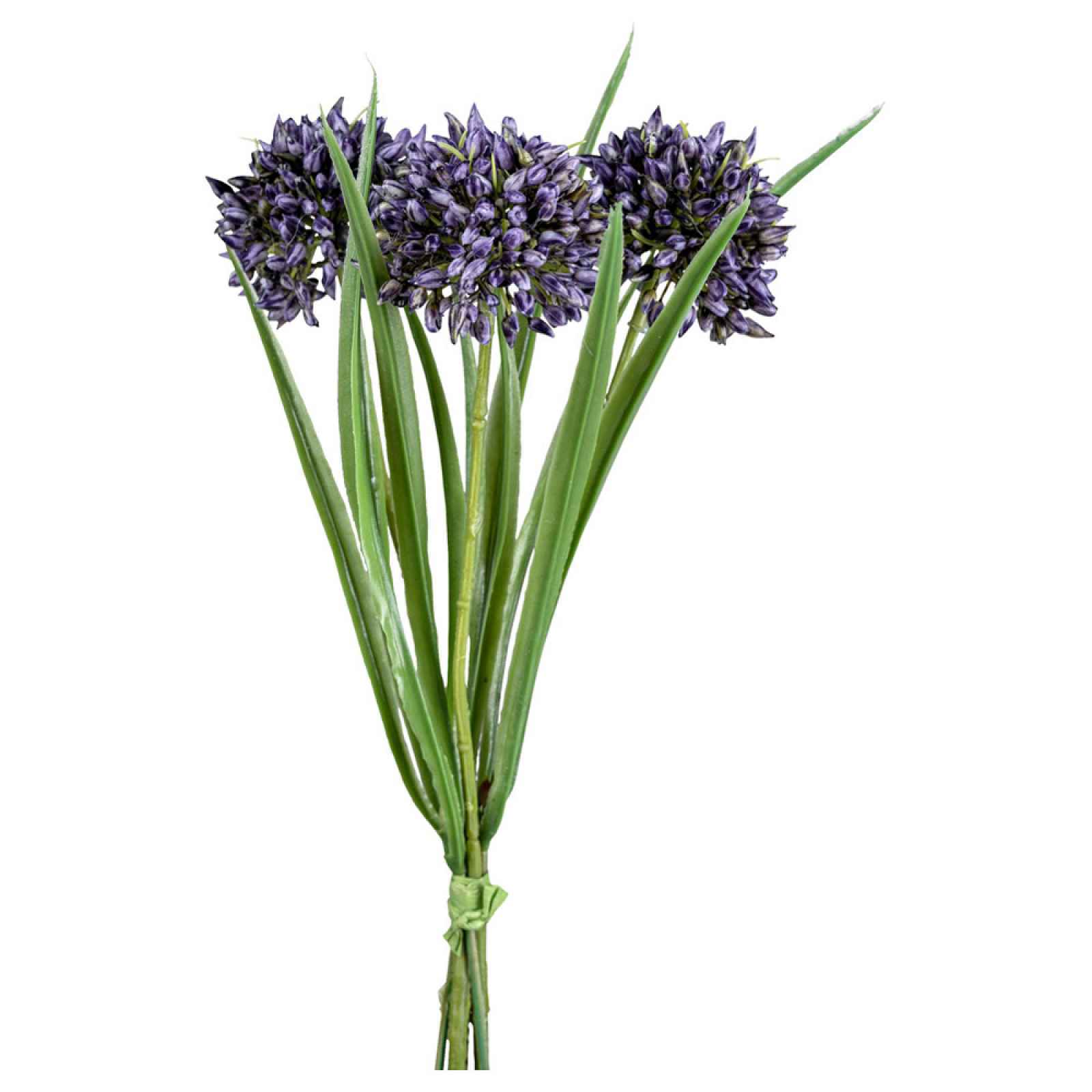 Umělá Rostlina Allium, V:28cm,fialová