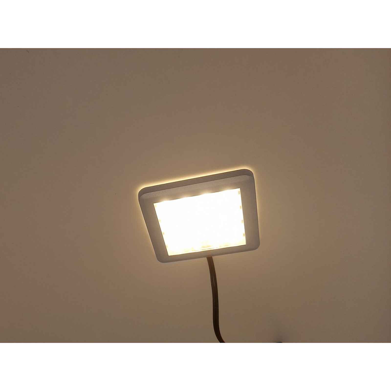 Bodové LED osvětlení (1 ks) Square, teplá bílá