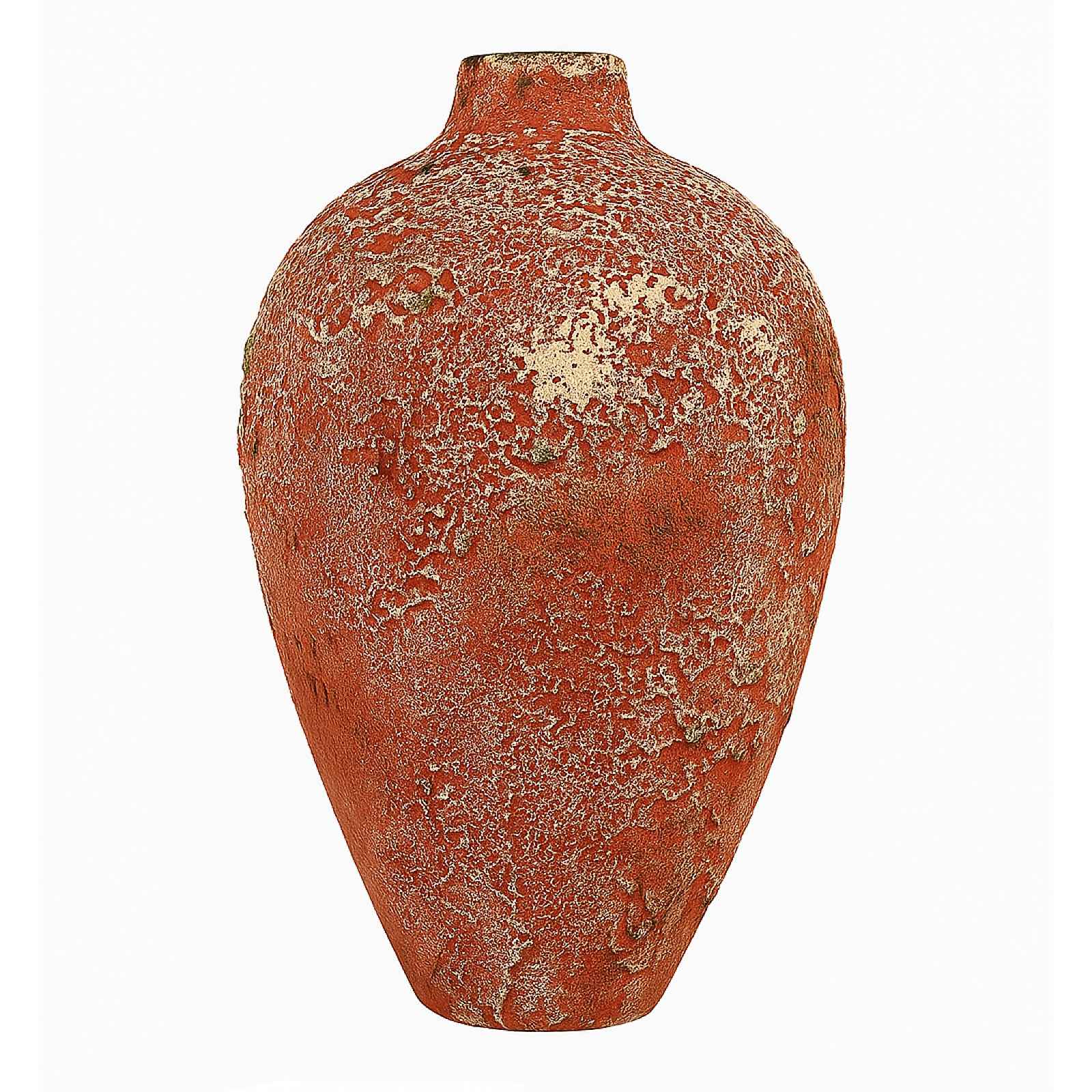 Keramická váza YL742 Patina, červená