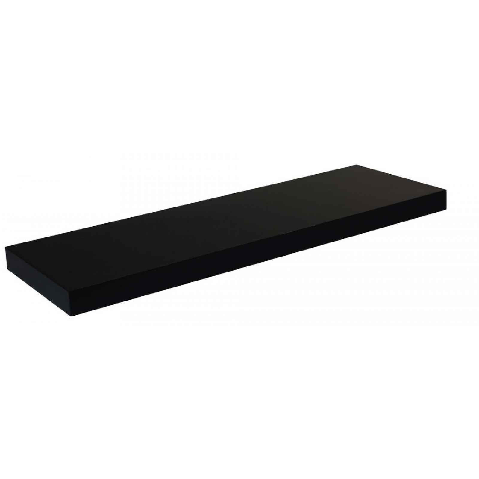 Nástěnná police Basic 120 cm, černá