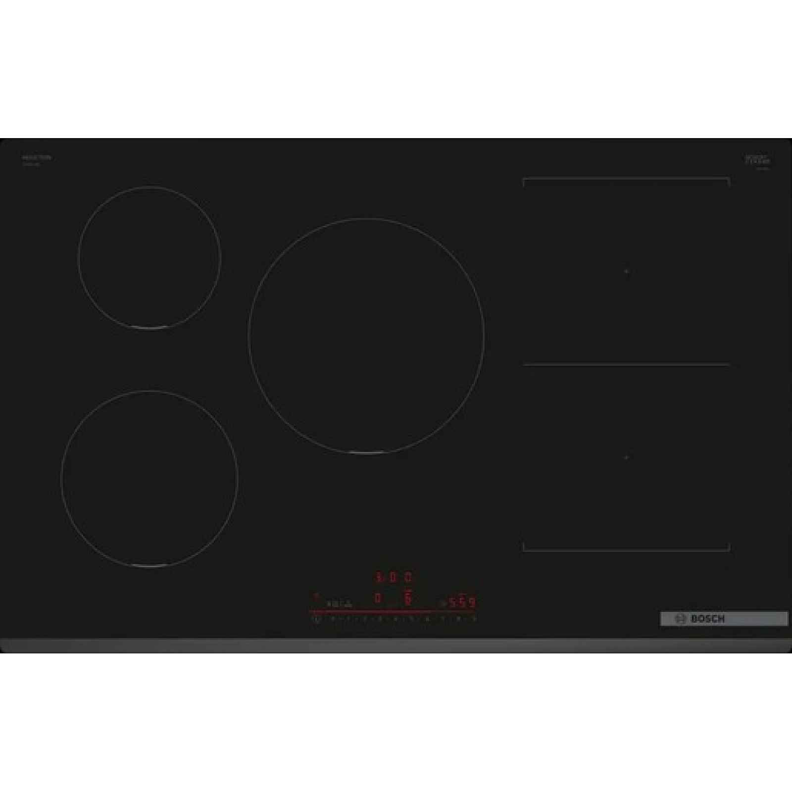 Bosch Serie 6 Indukční varná deska 80 cm instalace na pracovní desku bez rámečku PVW831HB1E