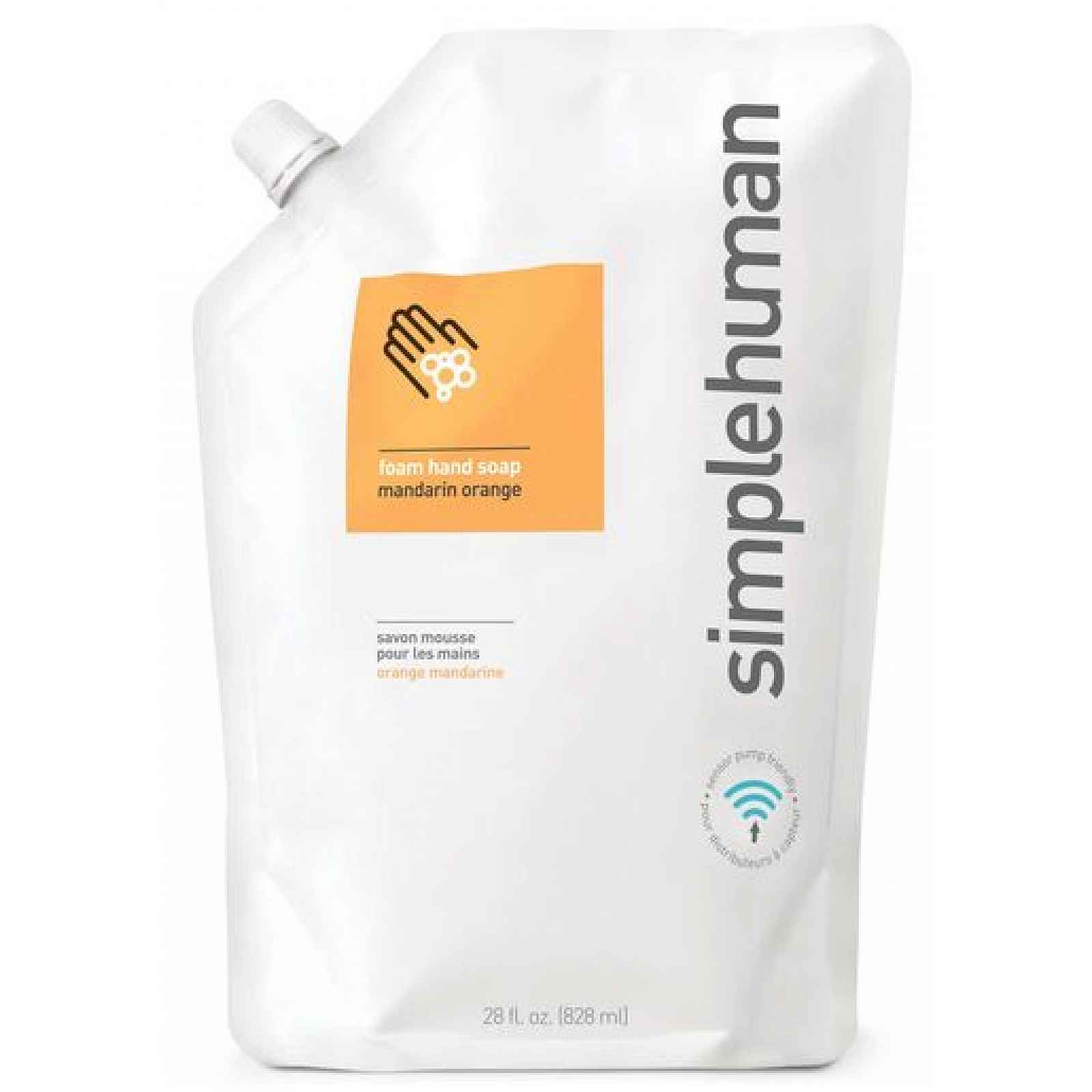 Hydratační pěnové mýdlo Simplehuman 828 ml, náhradní náplň s vůní mandarinky SHCT1078