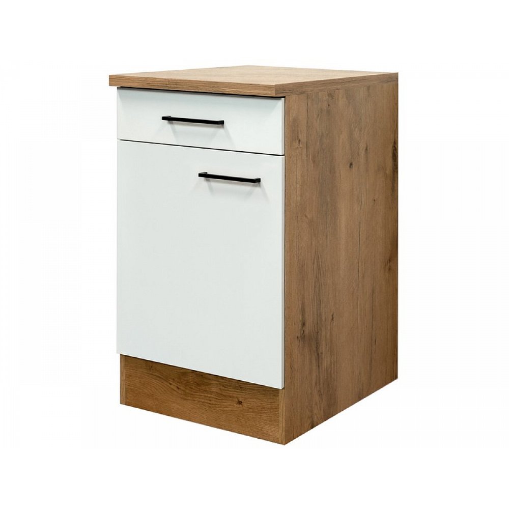 Dolní kuchyňská skříňka Avila US50, dub lancelot/krémová, šířka 50 cm