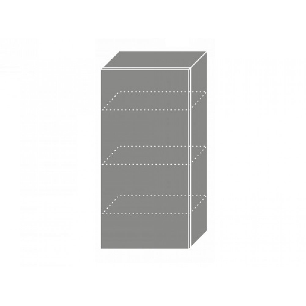 TITANIUM, skříňka horní W4 50, korpus: bílý, barva: fino černé