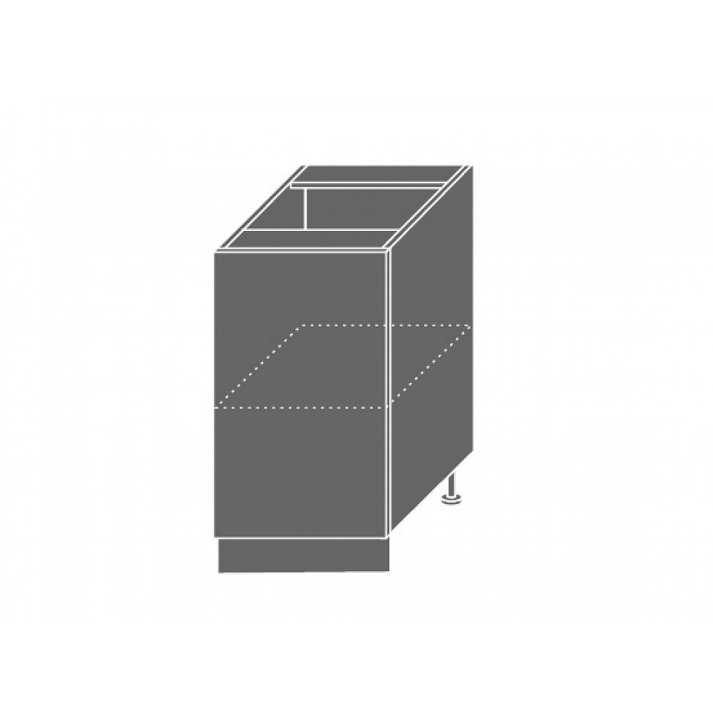 TITANIUM, skříňka dolní D1D 45, korpus: bílý, barva: fino černé