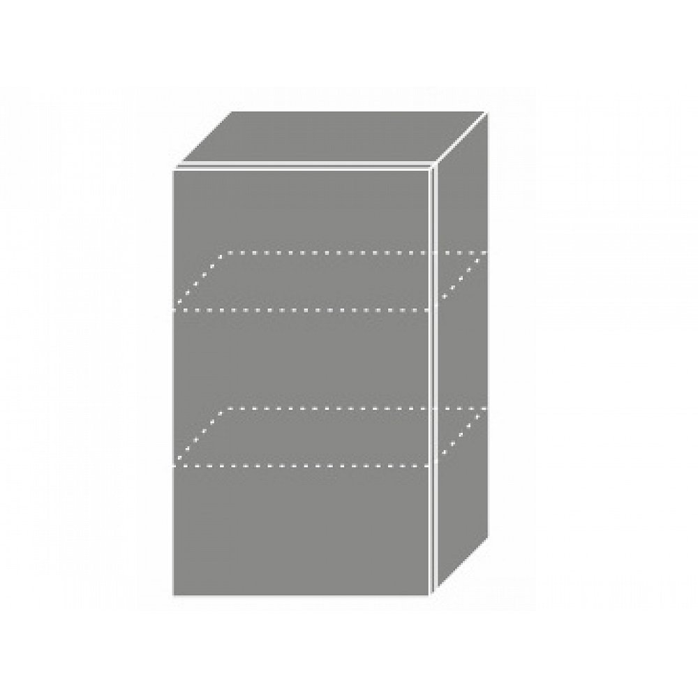 TITANIUM, horní skříňka W2 45, korpus: bílý, barva: fino černé