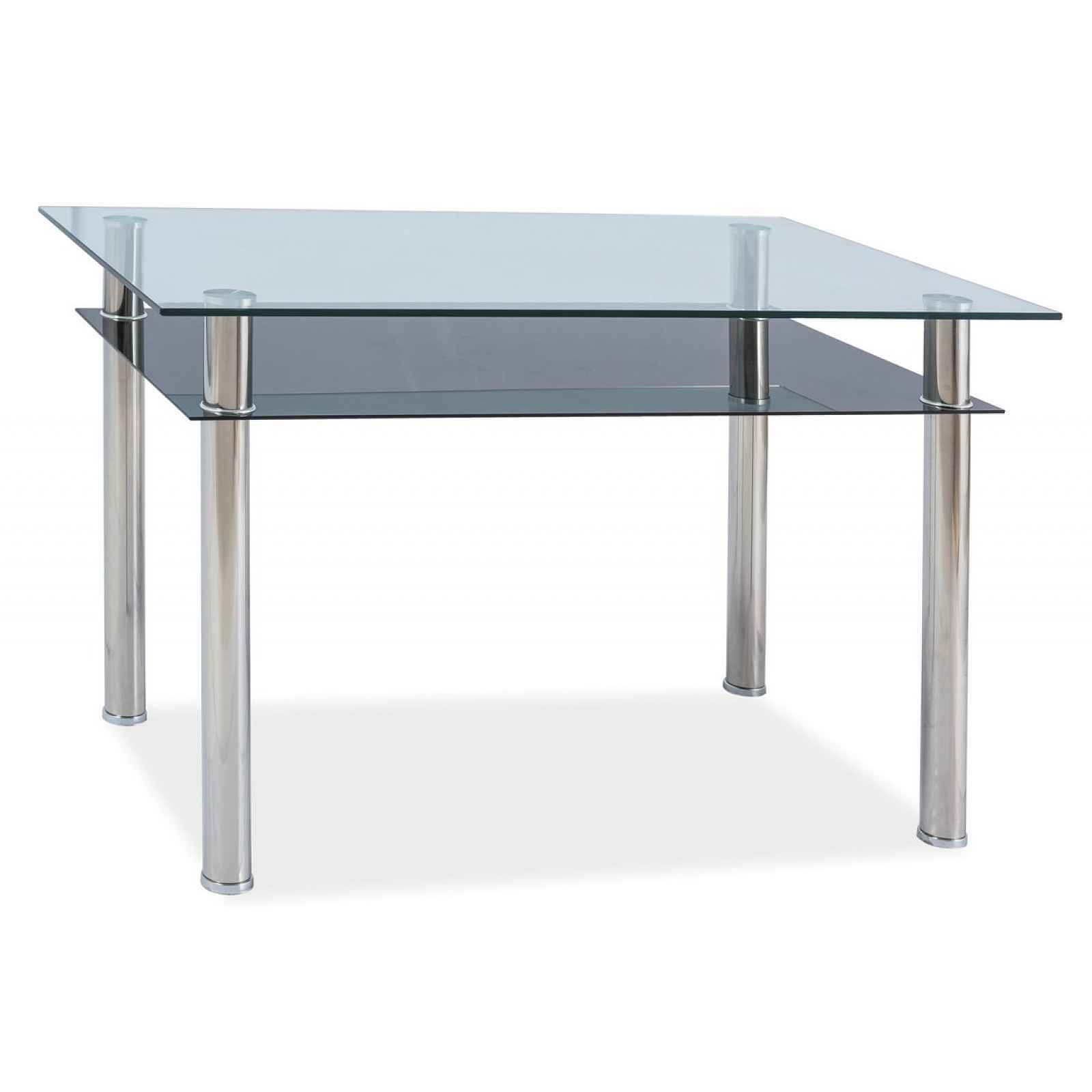 Jídelní stůl MADRAS 90x60, sklo/chrom