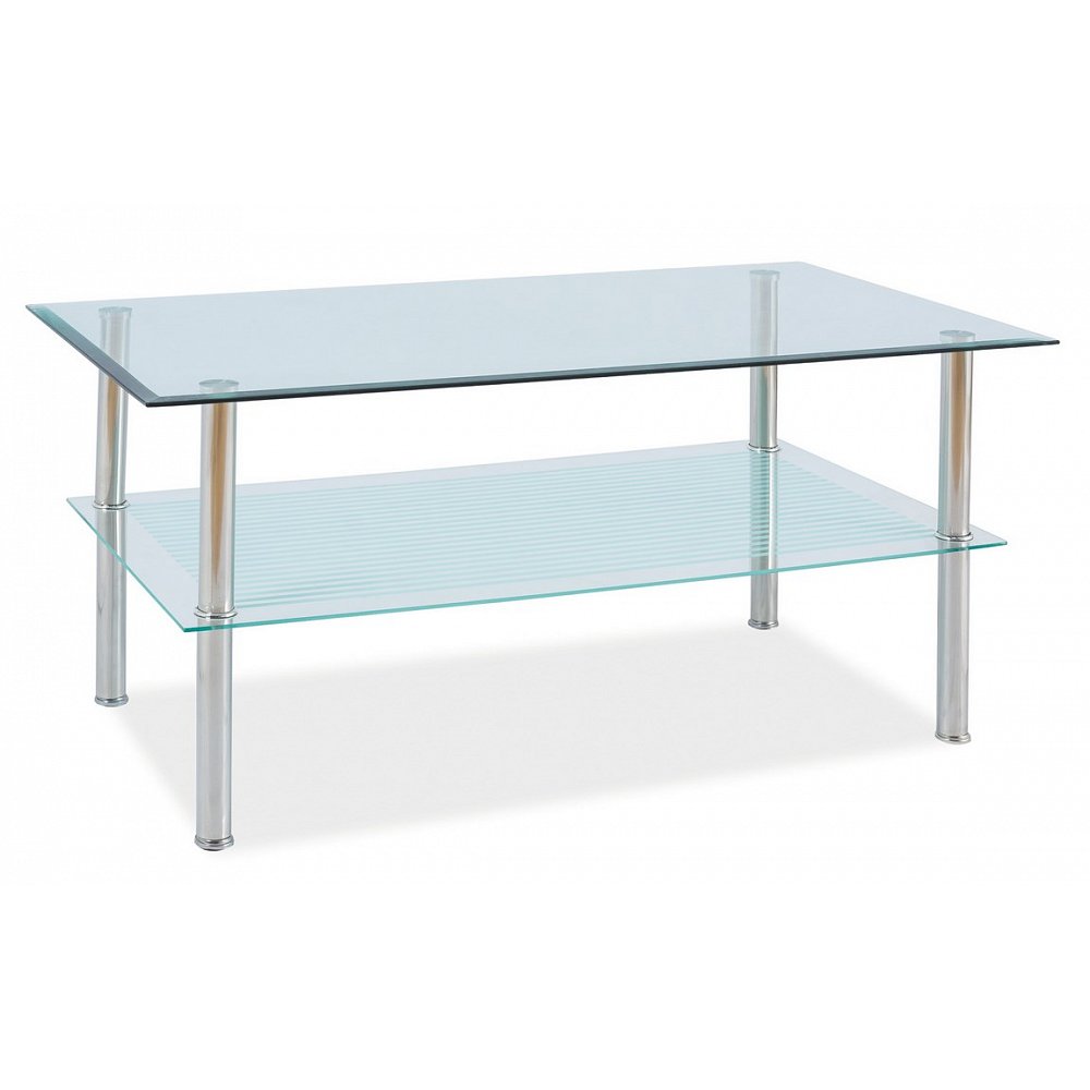 Konferenční stolek PIXEL B 110x60, kov/sklo