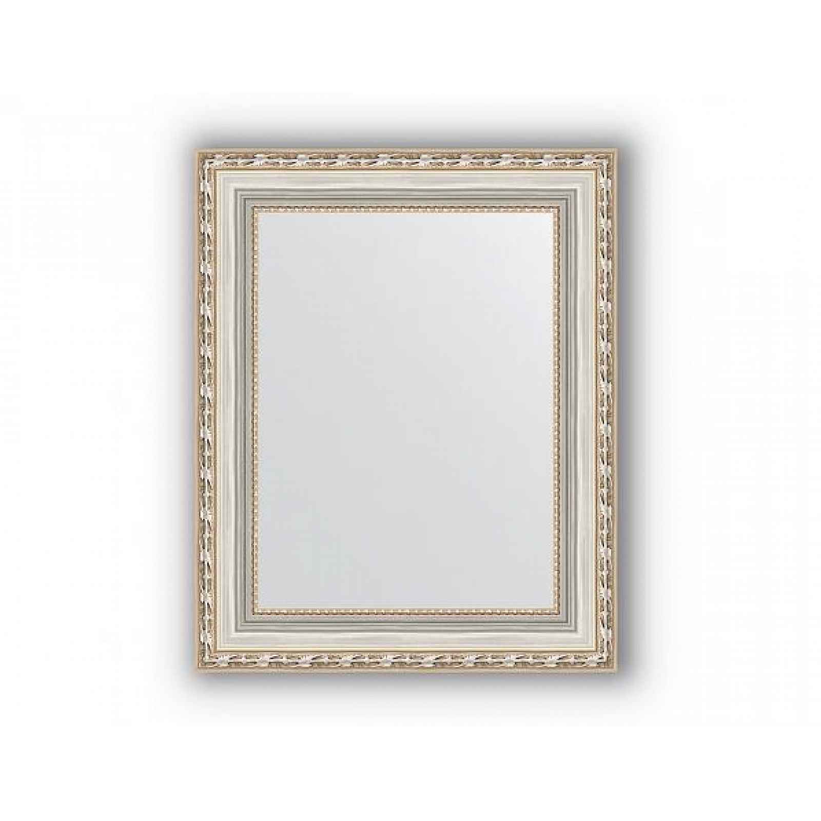 Zrcadlo v rámu, stříbrný versailleský ornament BY 3014 42x52 cm