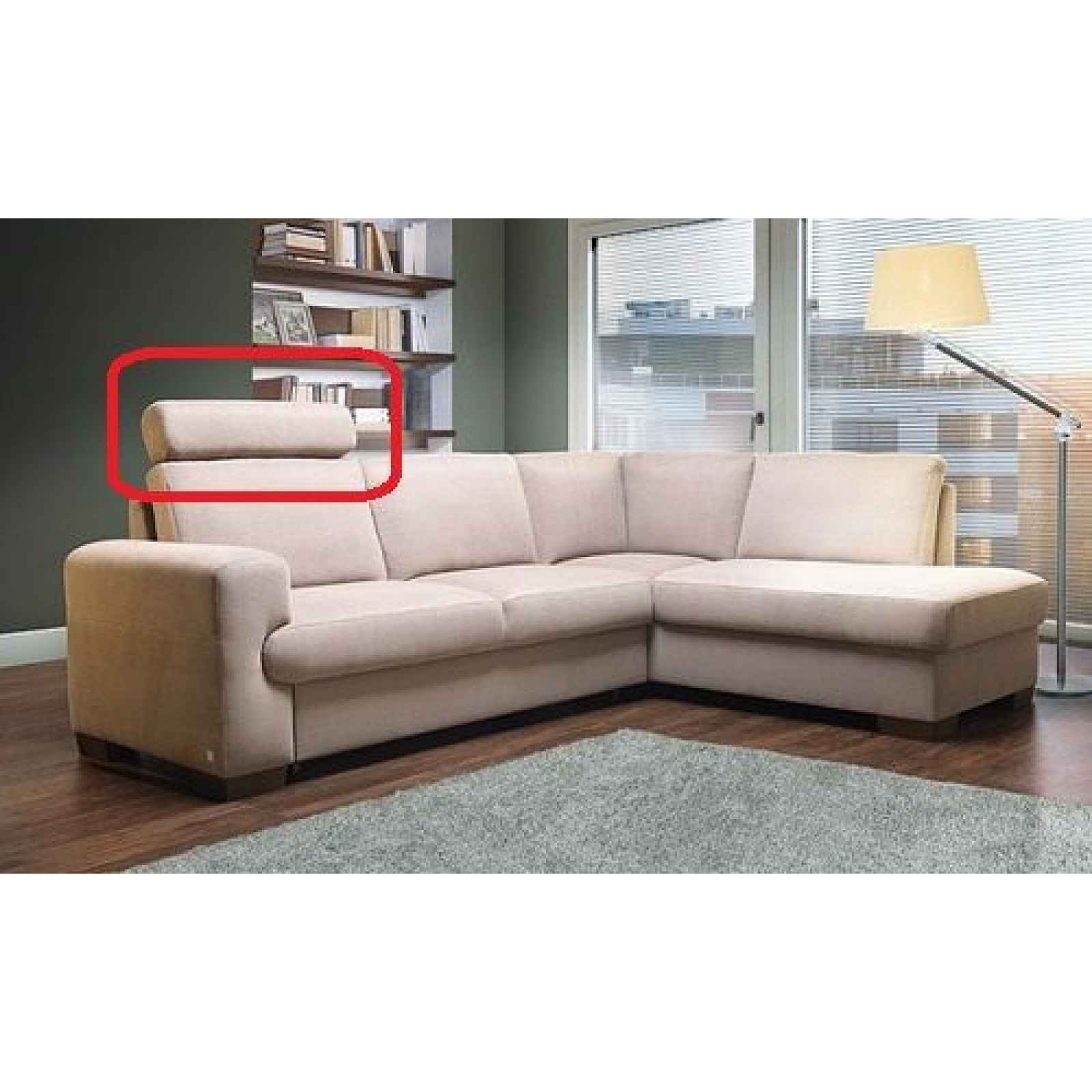 Záhlavník k sedací soupravě Ego, Genua 740