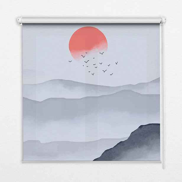 TULUP VNITŘNÍ roleta - okenní roleta - roleta - 60x140 cm - Hory v mlze