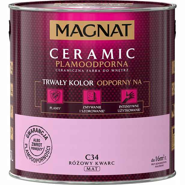 Barva Magnat Ceramic 2,5L C34 Růžový Křemen