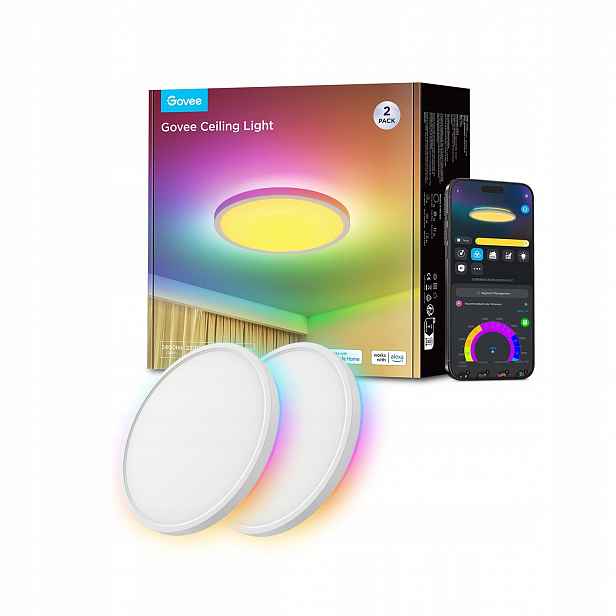 Stropní Svítidlo Lampa Stropní Osvětlení Rgb Govee Sada 2KS Smart App Led