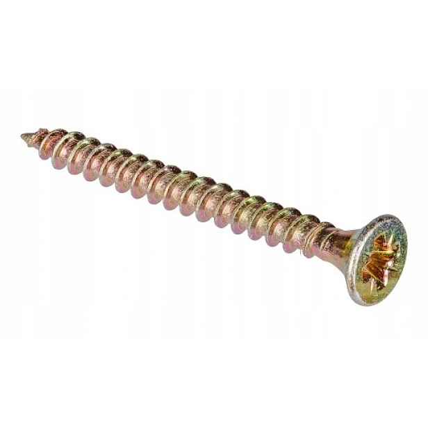 Tvrzené vruty do dřeva s kuželovou hlavou a plným závitem 3,5 x 16 mm