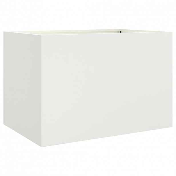 vidaXL Truhlík bílý 62 x 40 x 39 cm ocel