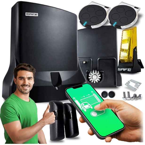 Pohon Pro Posuvné Brány Sada automatický pohon lampa 800 kg Wifi Supla